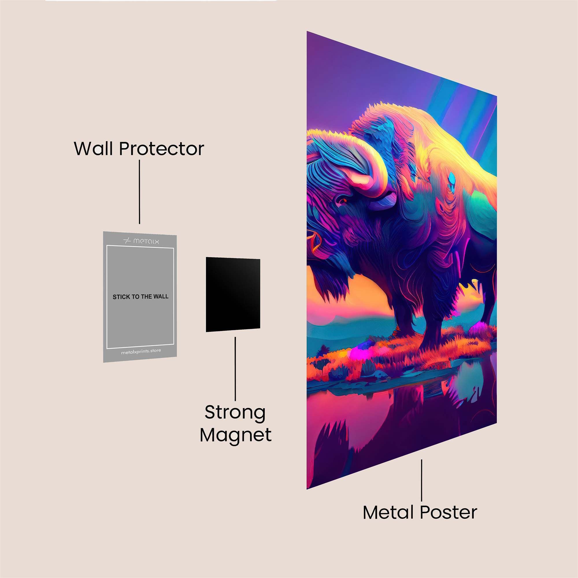 Bison Radiance Safe Wall Magnetic / M