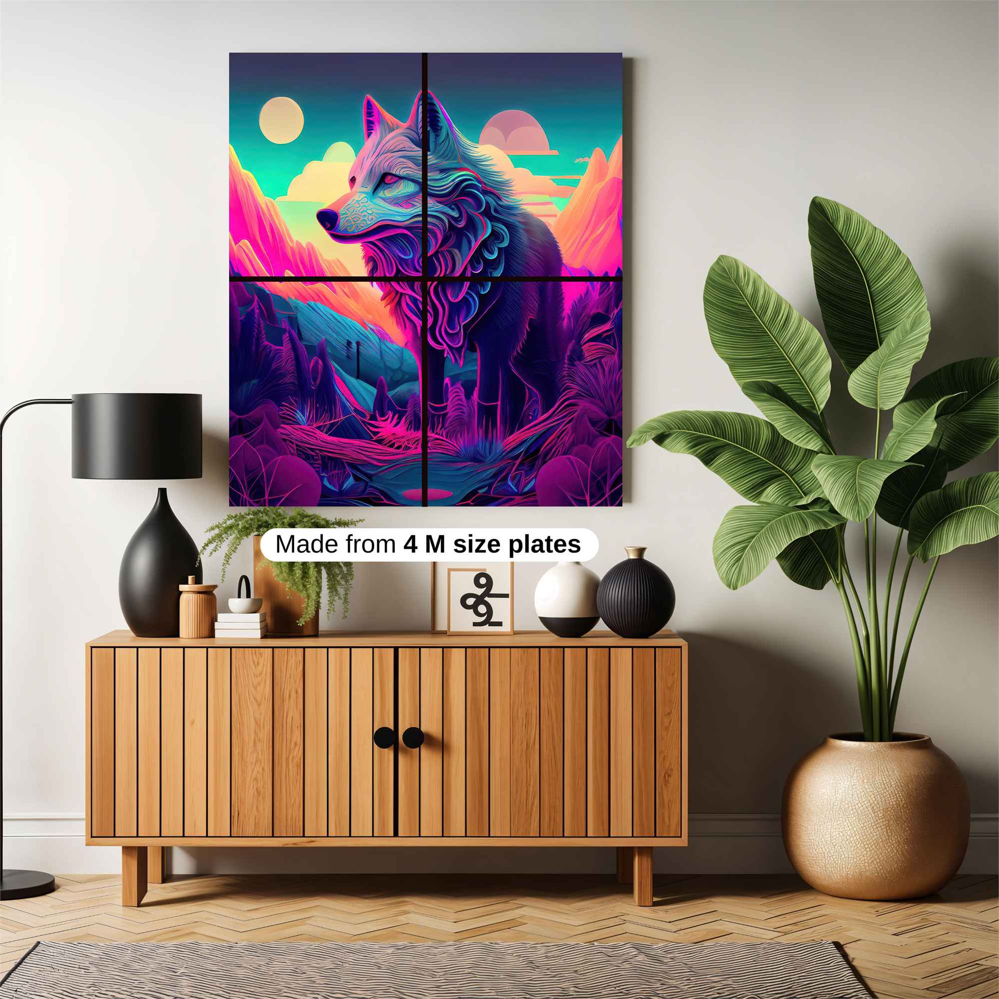 Wolf Dreamscape Safe Wall Magnetic / M