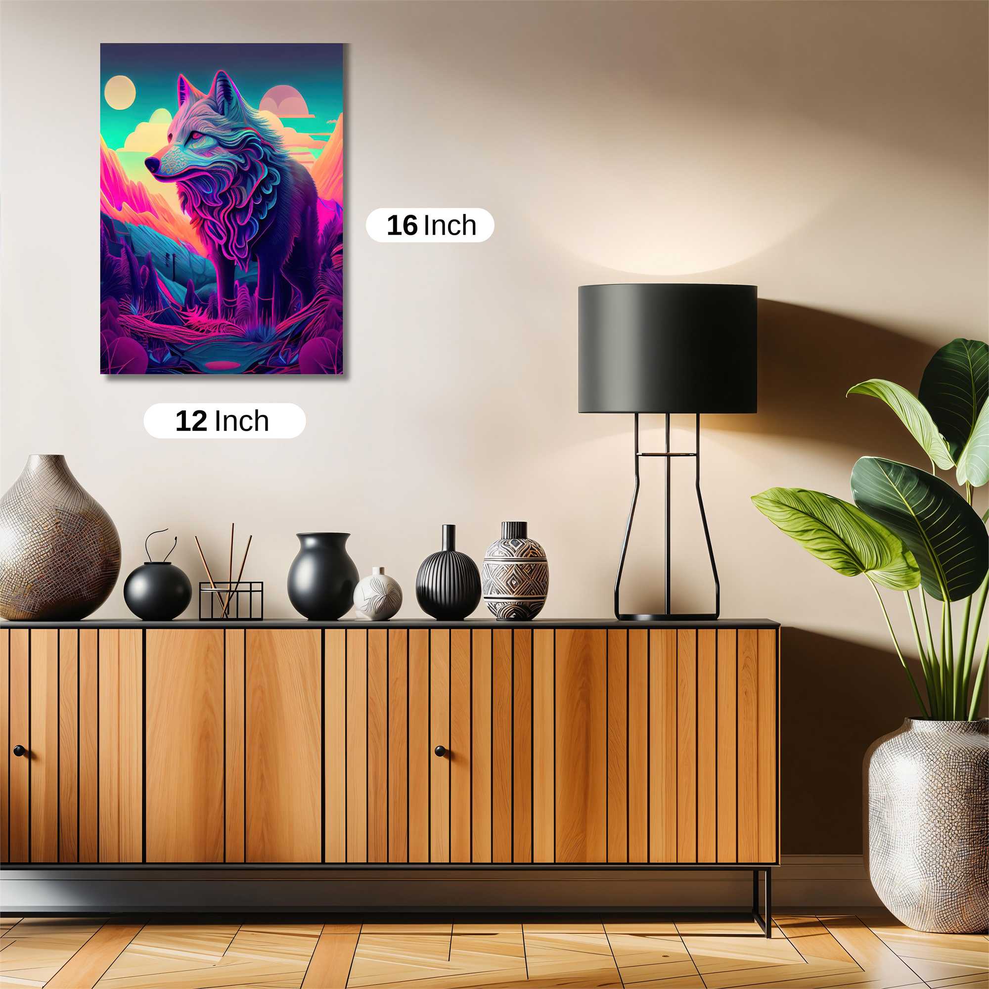 Wolf Dreamscape Safe Wall Magnetic / M