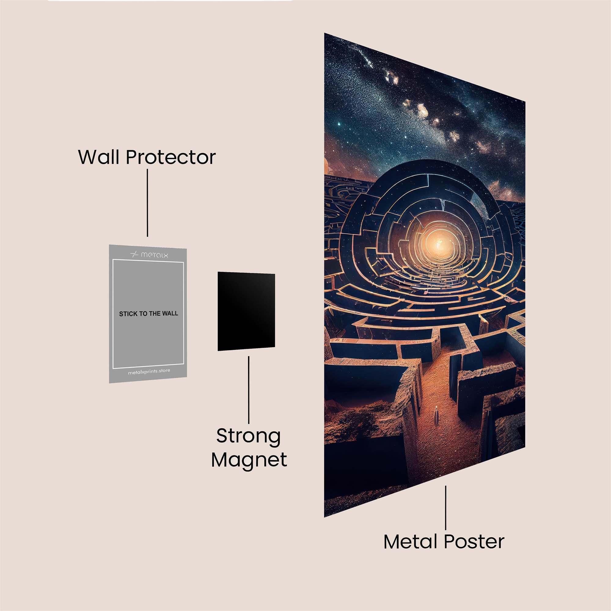 Galactic Labyrinth Safe Wall Magnetic / M