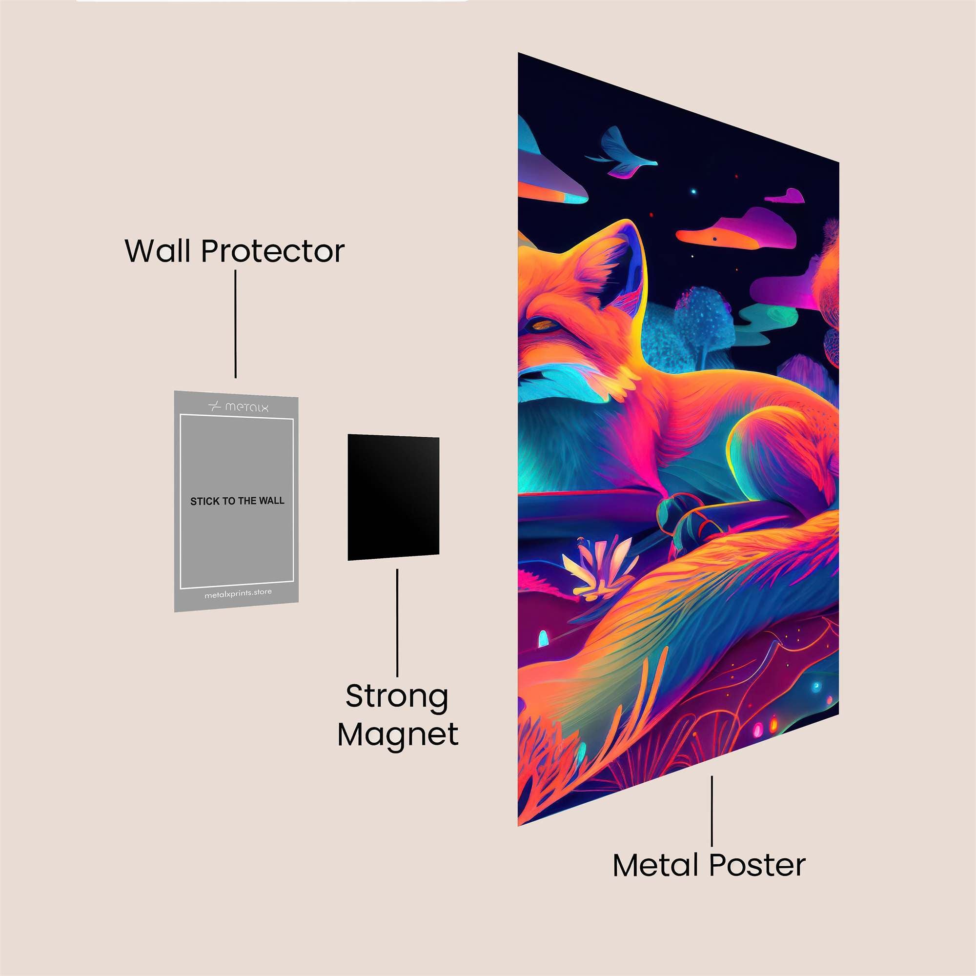 Fox Dreamscape Safe Wall Magnetic / M