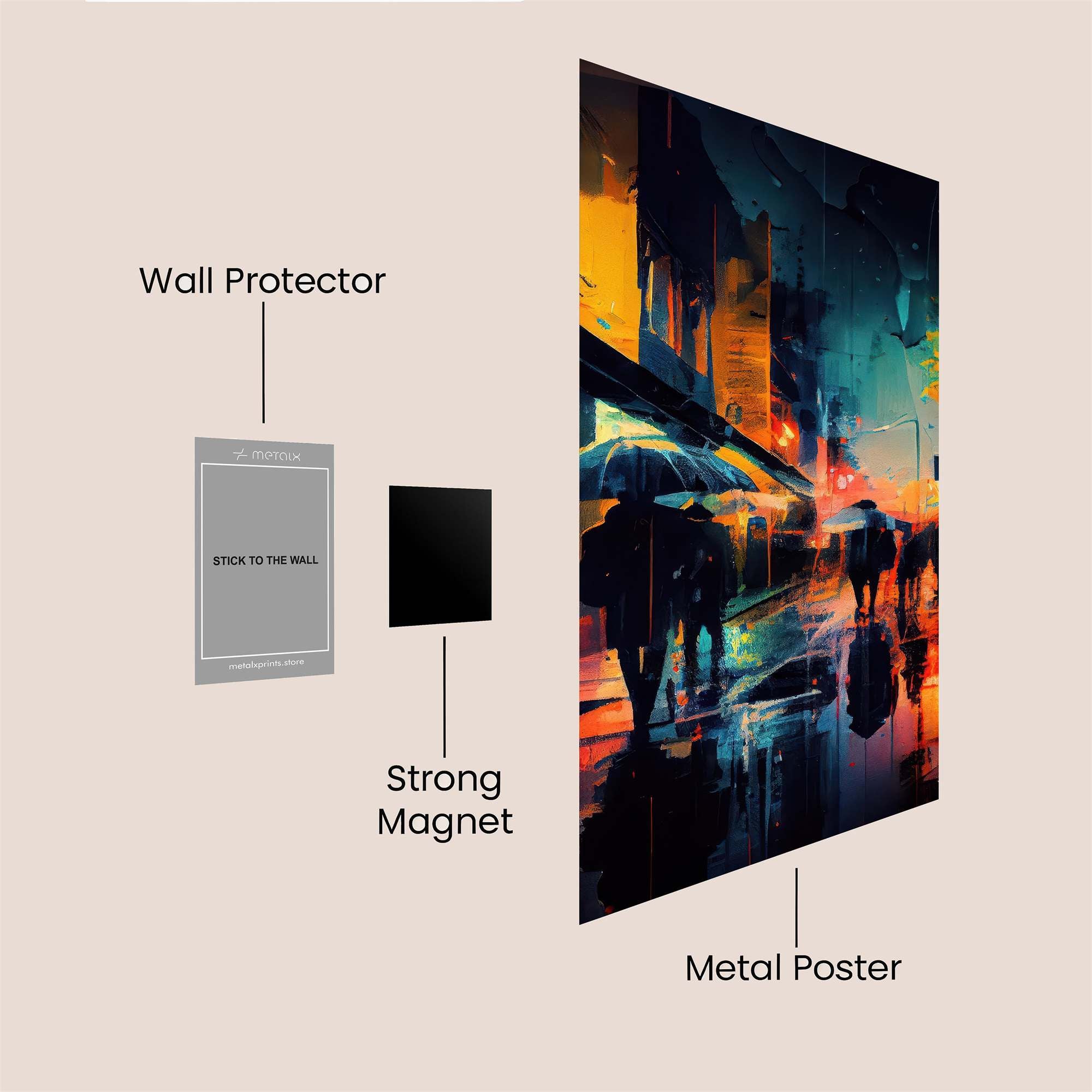 Tech Nostalgia Safe Wall Magnetic / M