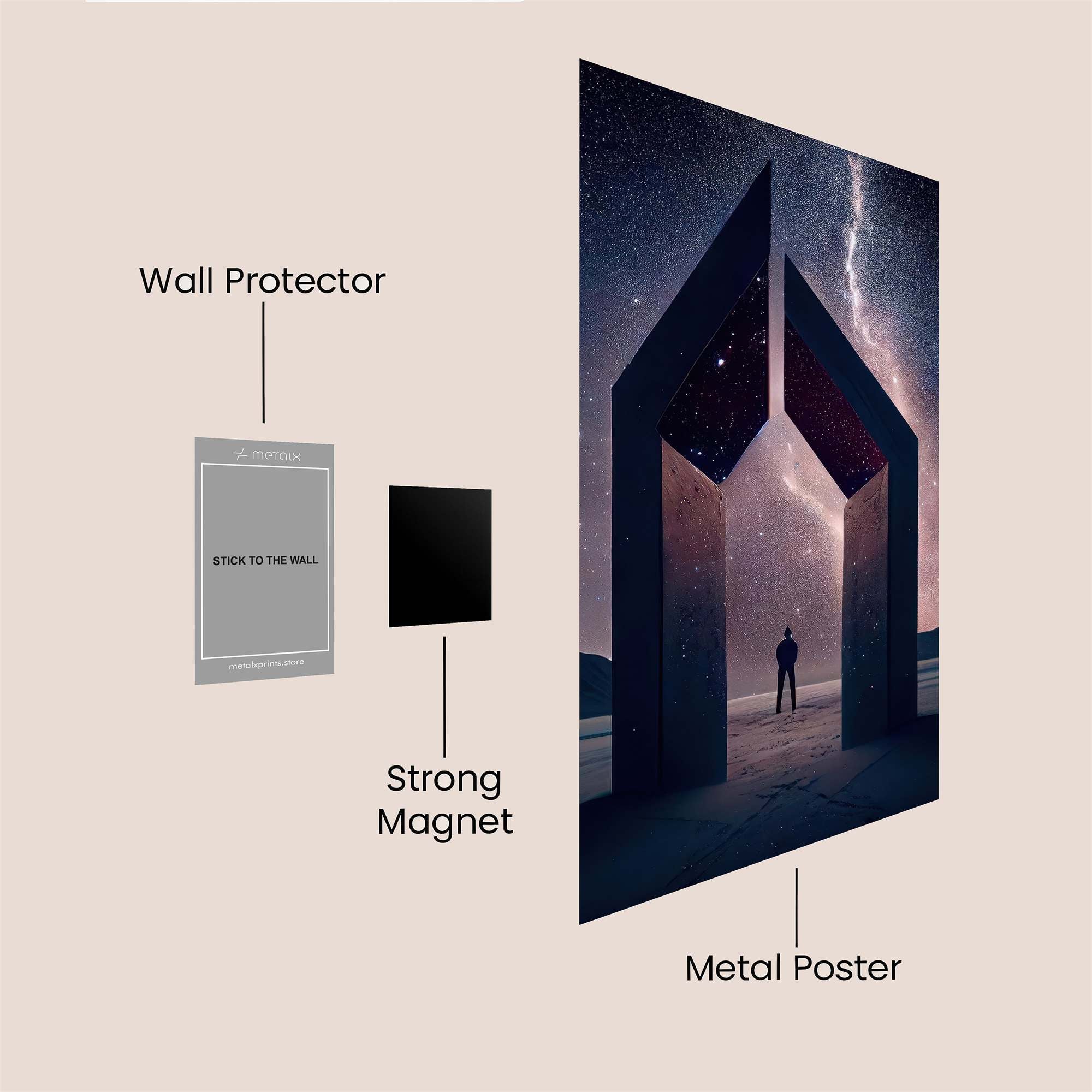 Cowboy Dreamscape Safe Wall Magnetic / M