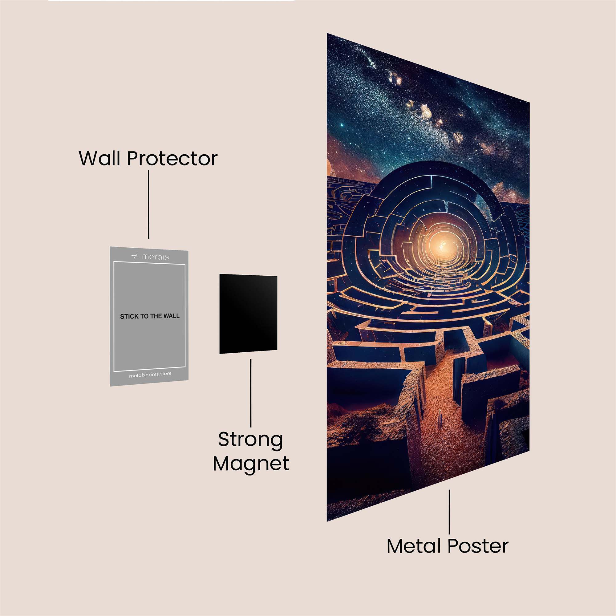 Cosmic Enigma Safe Wall Magnetic / M