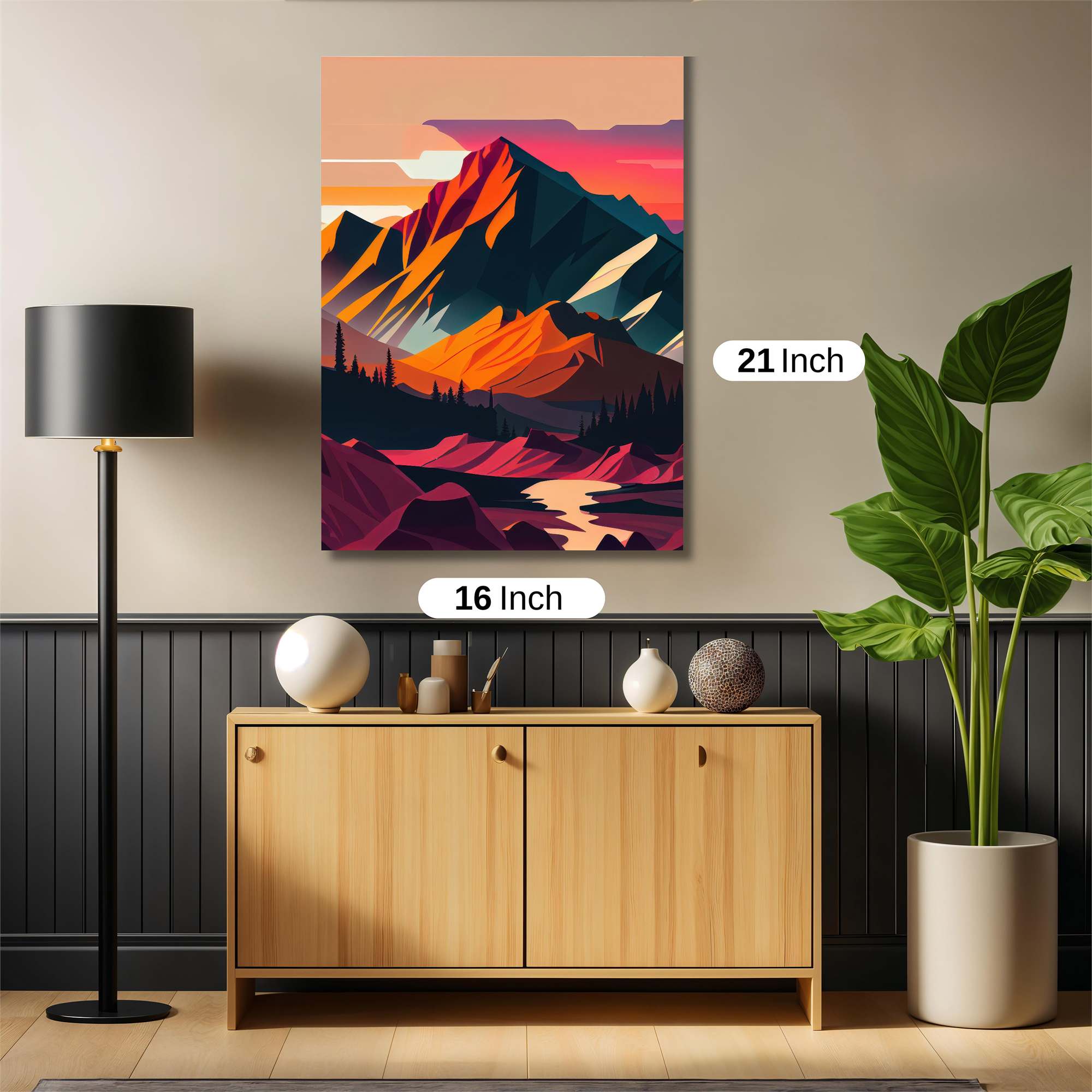 Sunset Serenity Safe Wall Magnetic / M