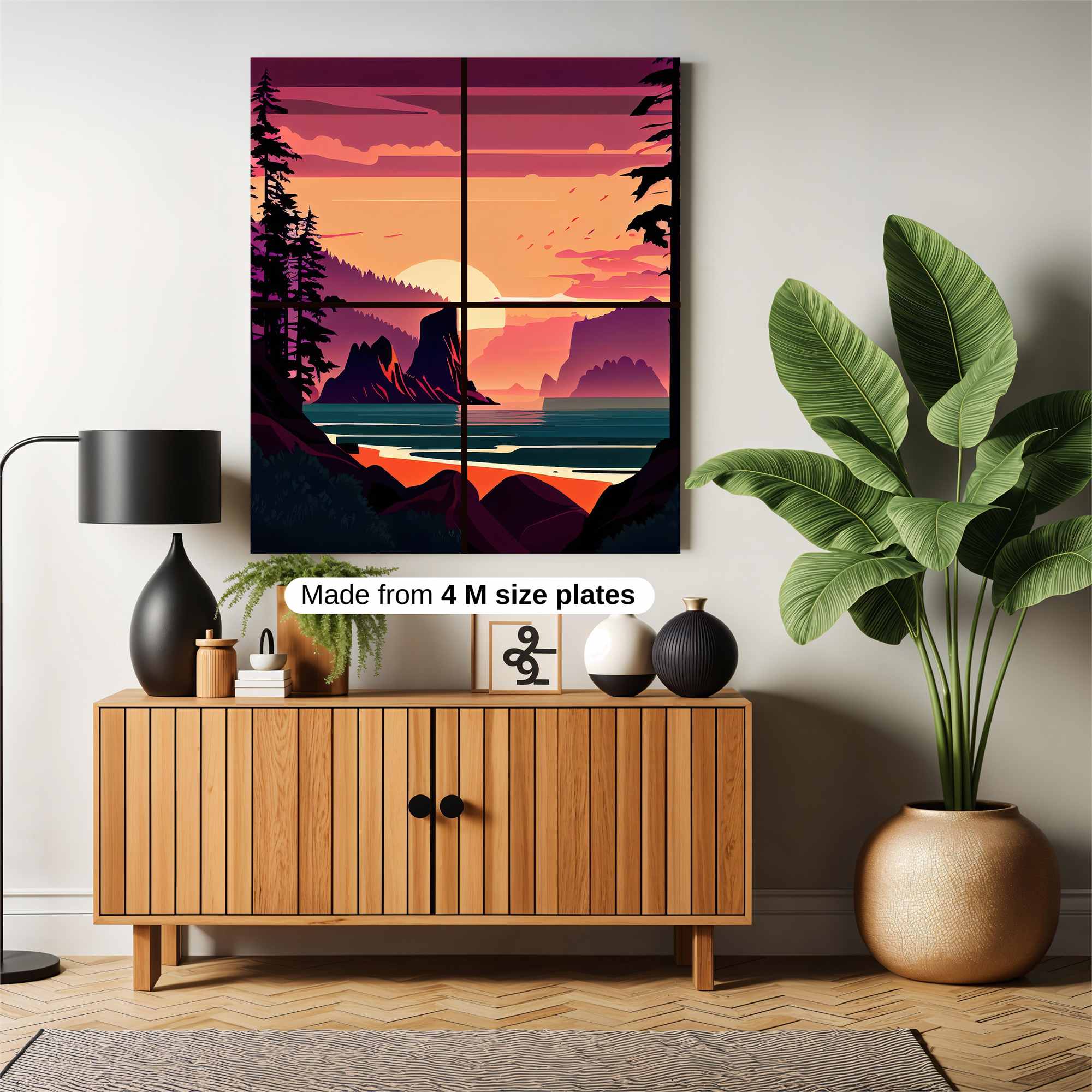 Sunset Serenity Safe Wall Magnetic / M