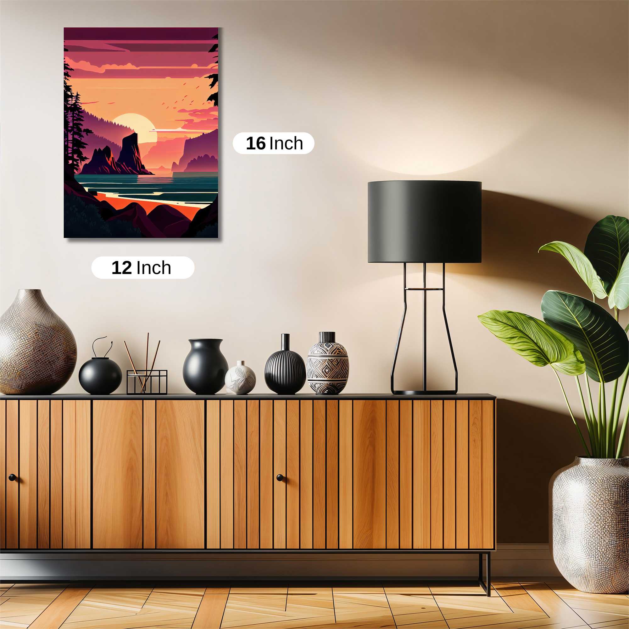 Sunset Serenity Safe Wall Magnetic / M