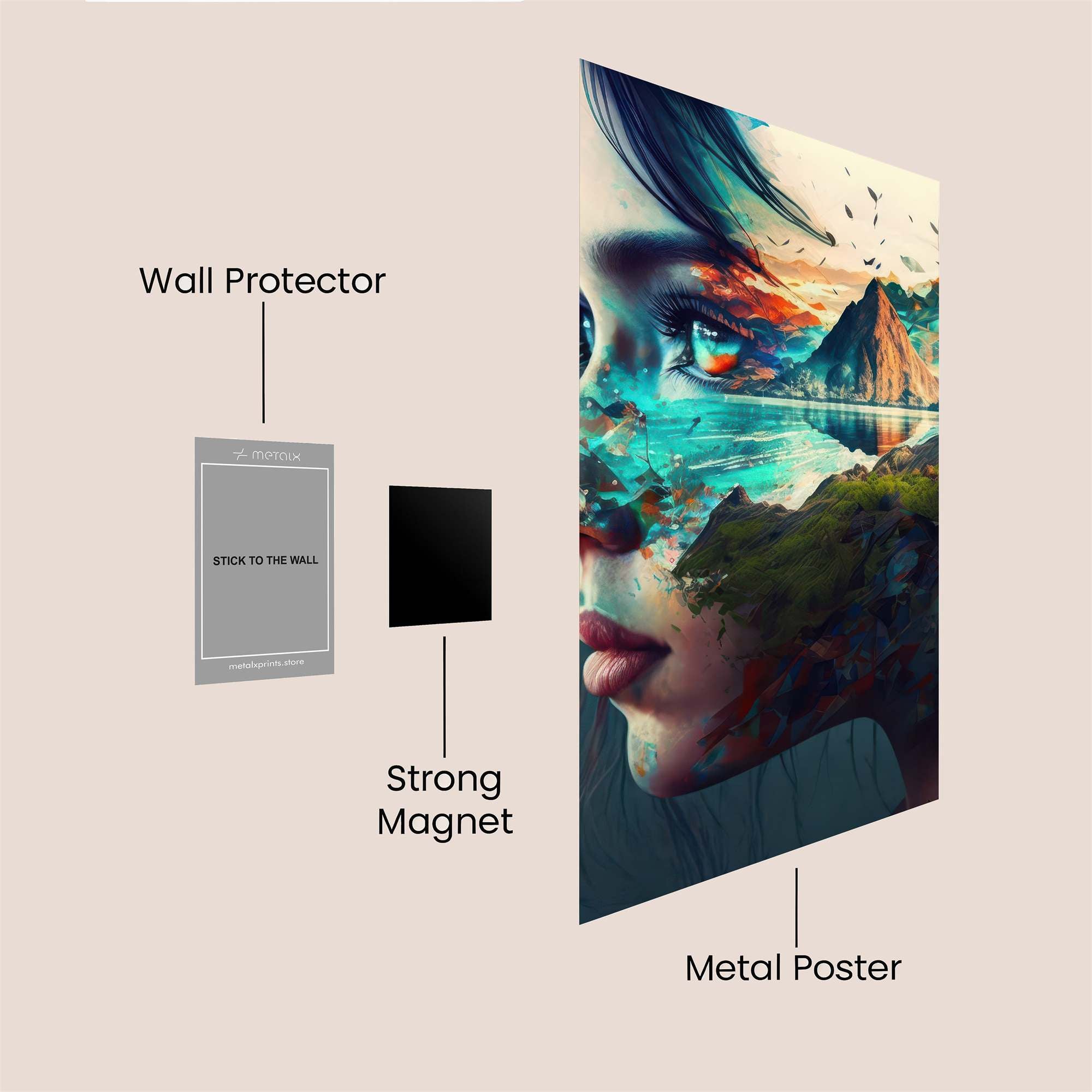 Dino Rocker Safe Wall Magnetic / M