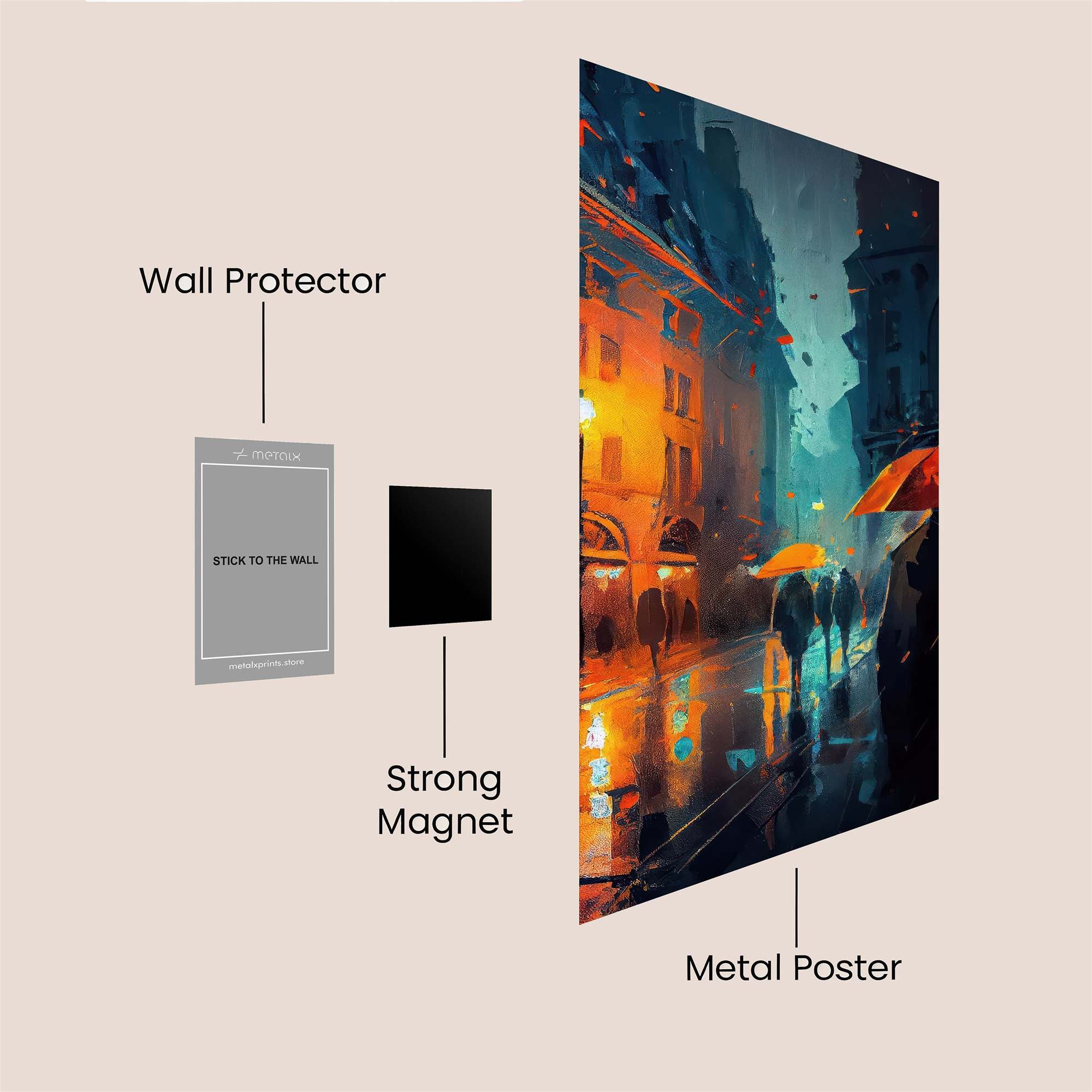 Tech Melancholy Safe Wall Magnetic / M