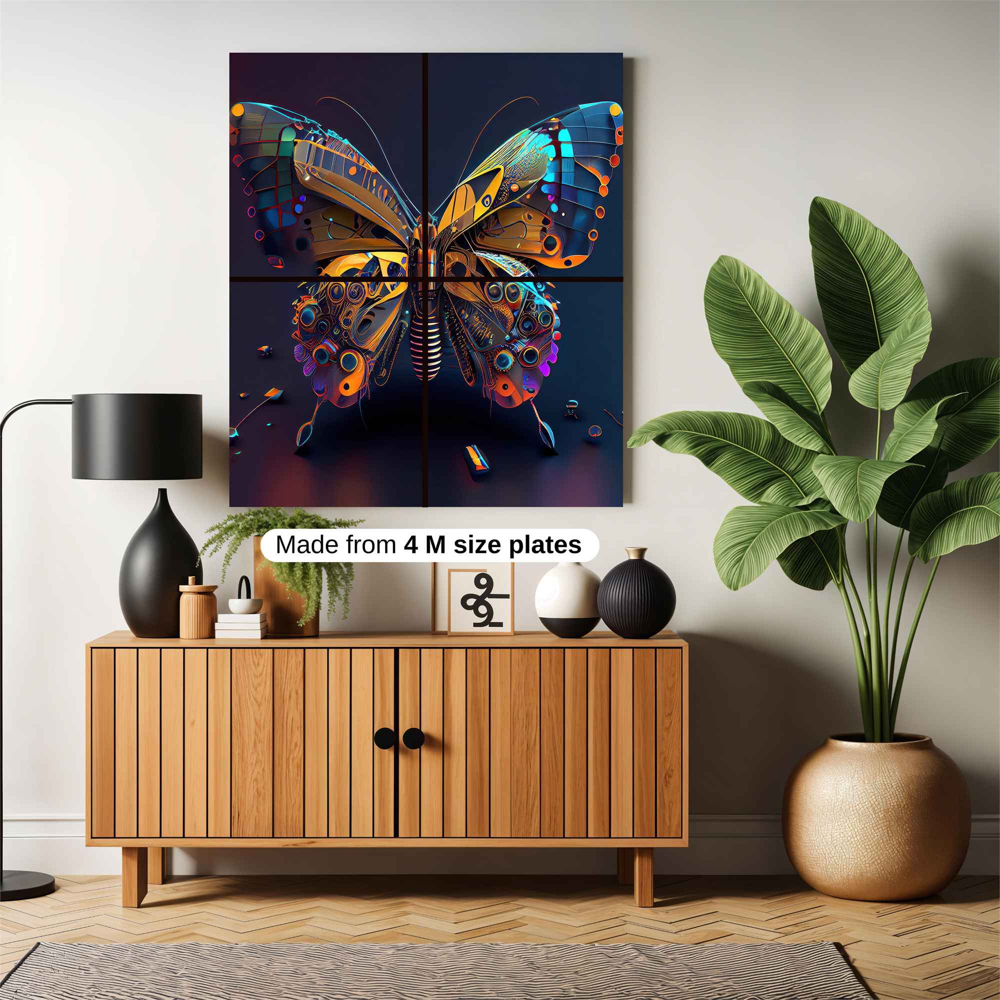 Butterfly Intricacy Safe Wall Magnetic / M