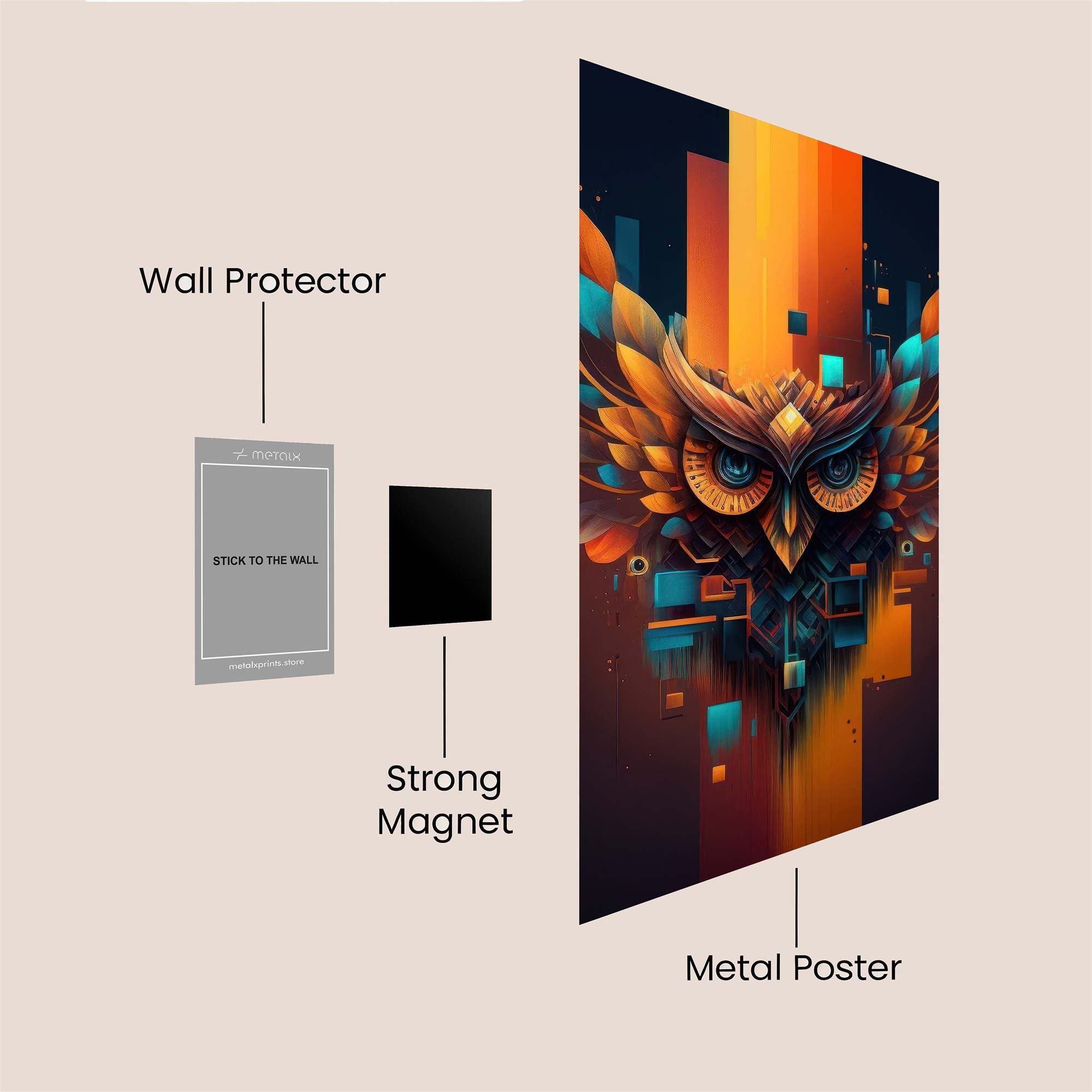 Mindful Steampunk Safe Wall Magnetic / M