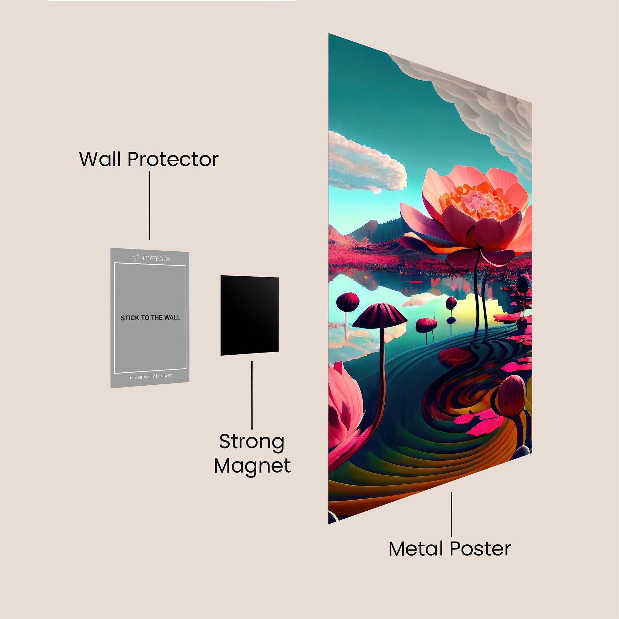 Lotus Dream Safe Wall Magnetic / M