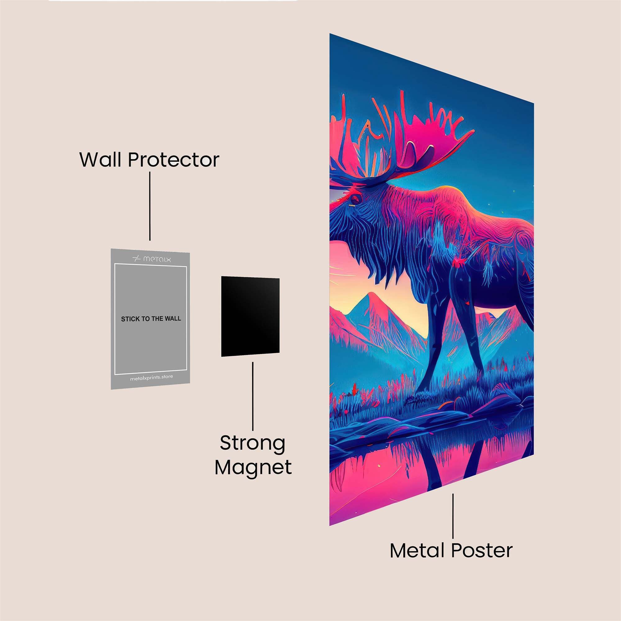 Moose Radiance Safe Wall Magnetic / M