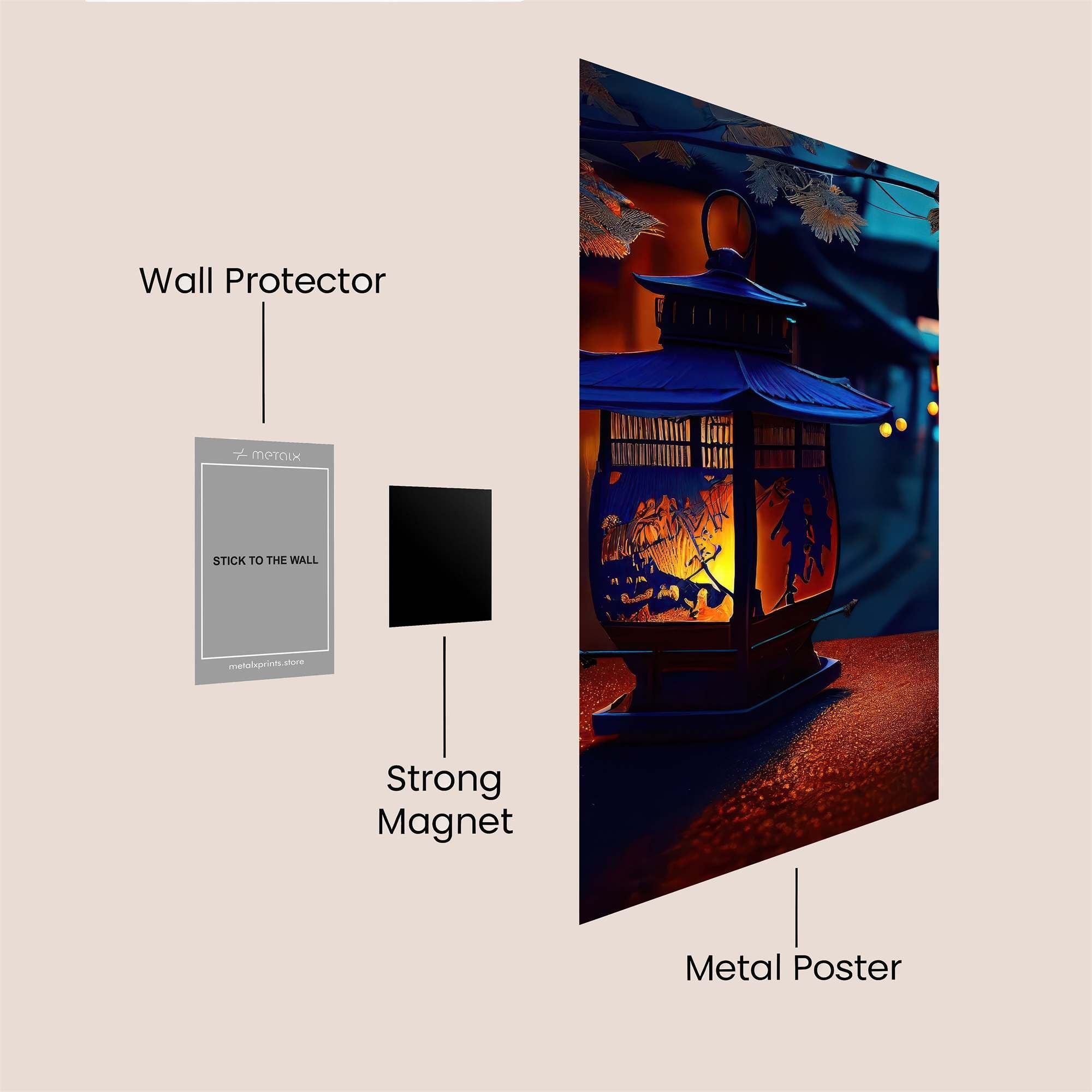 Lantern Serenity Safe Wall Magnetic / M