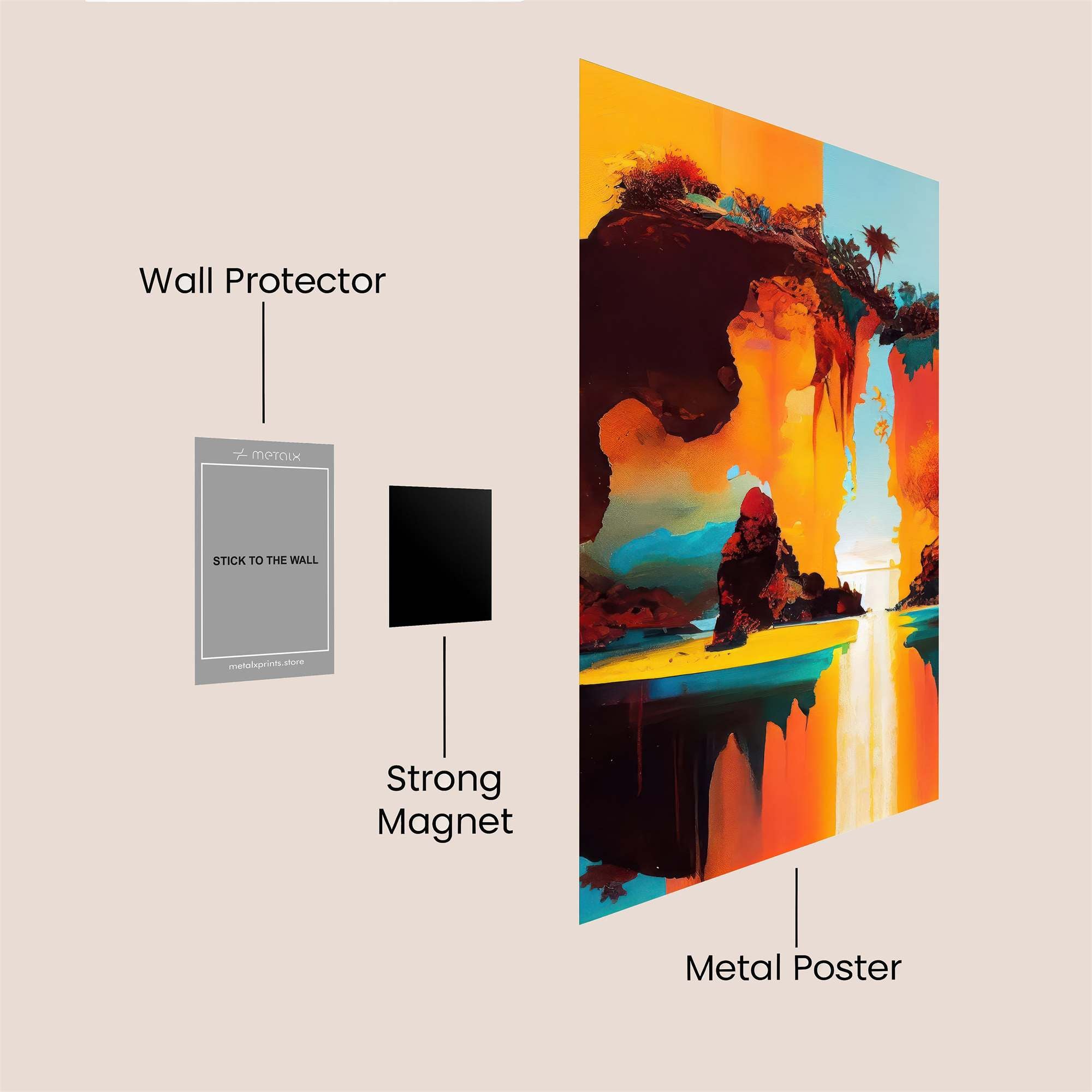 Teddy Tranquil Safe Wall Magnetic / M