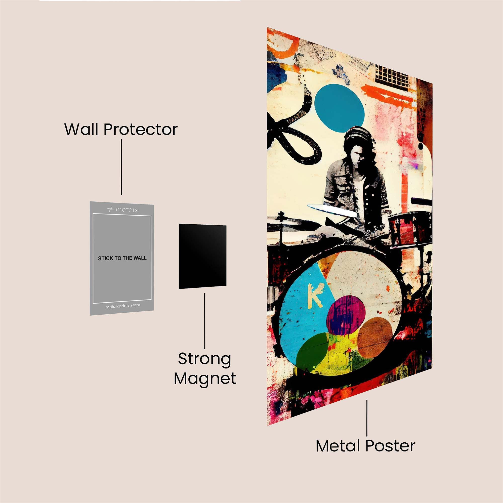 Rhythmic Chaos Safe Wall Magnetic / M