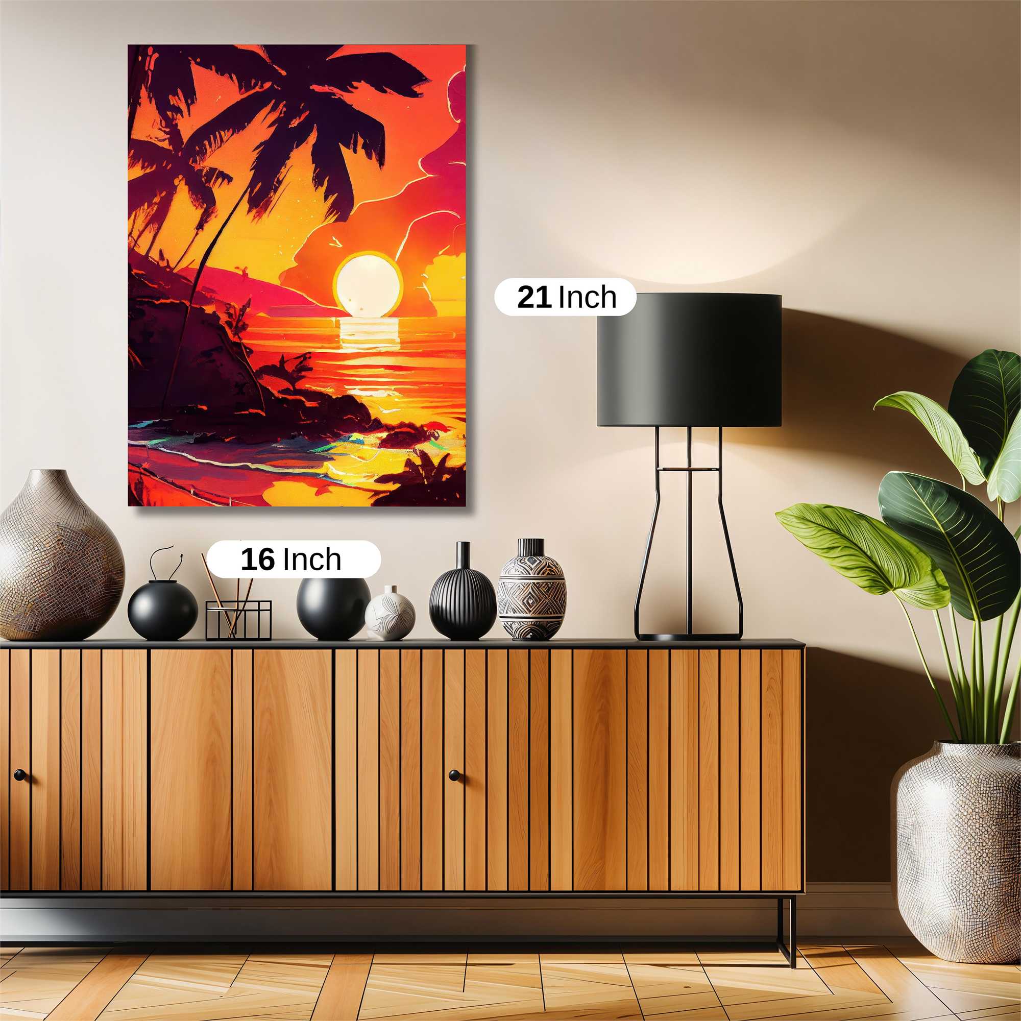 Sunset Serenity Safe Wall Magnetic / M