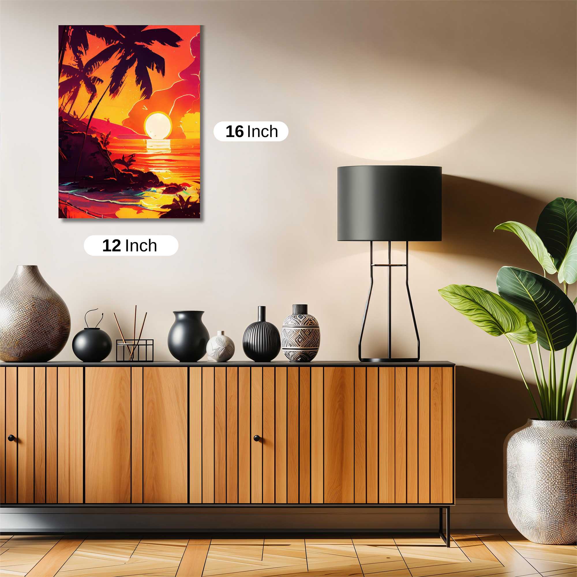 Sunset Serenity Safe Wall Magnetic / M
