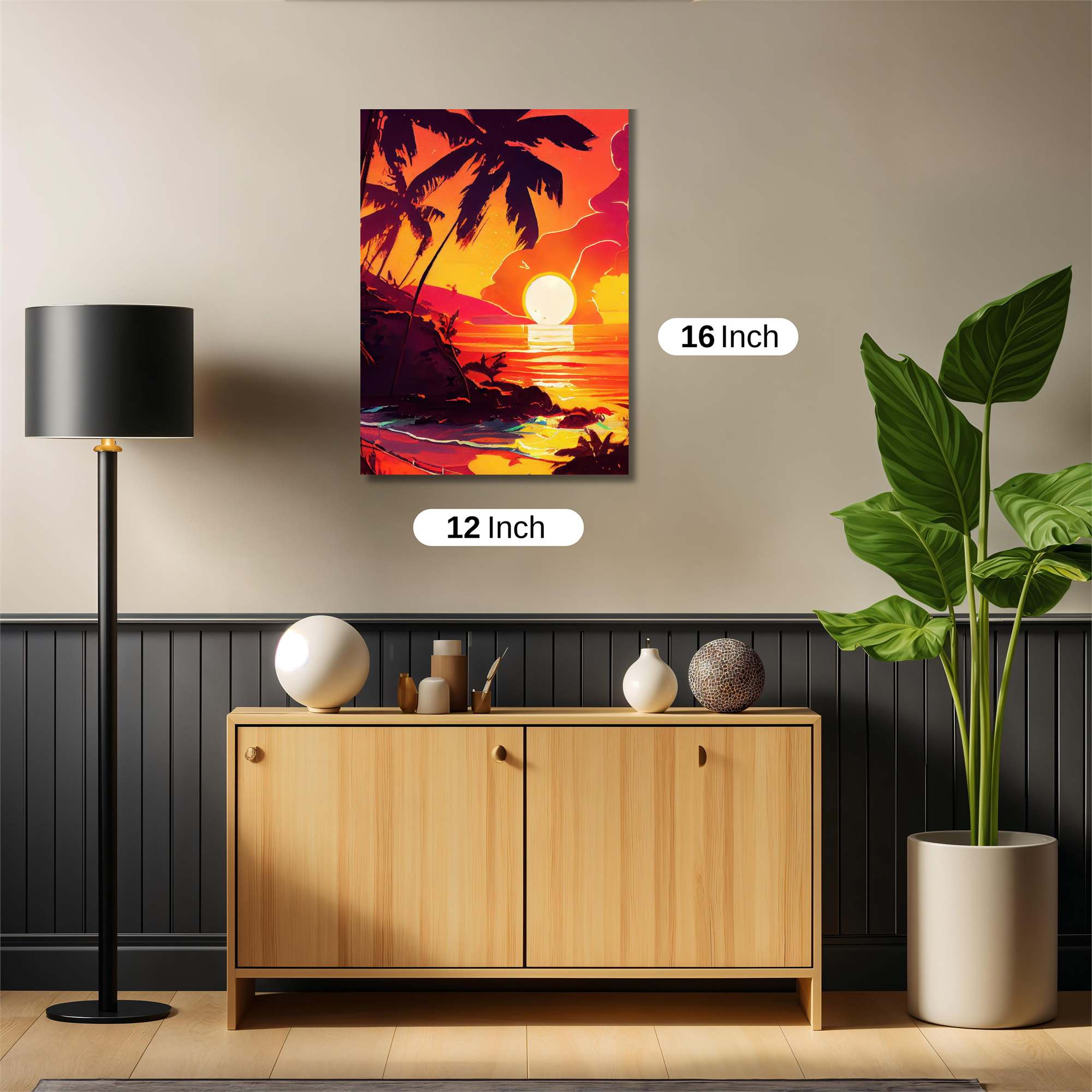 Sunset Serenity Safe Wall Magnetic / M