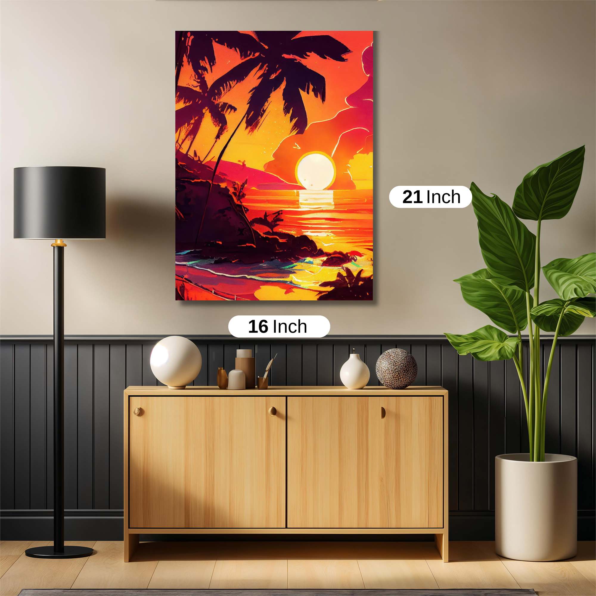 Sunset Serenity Safe Wall Magnetic / M