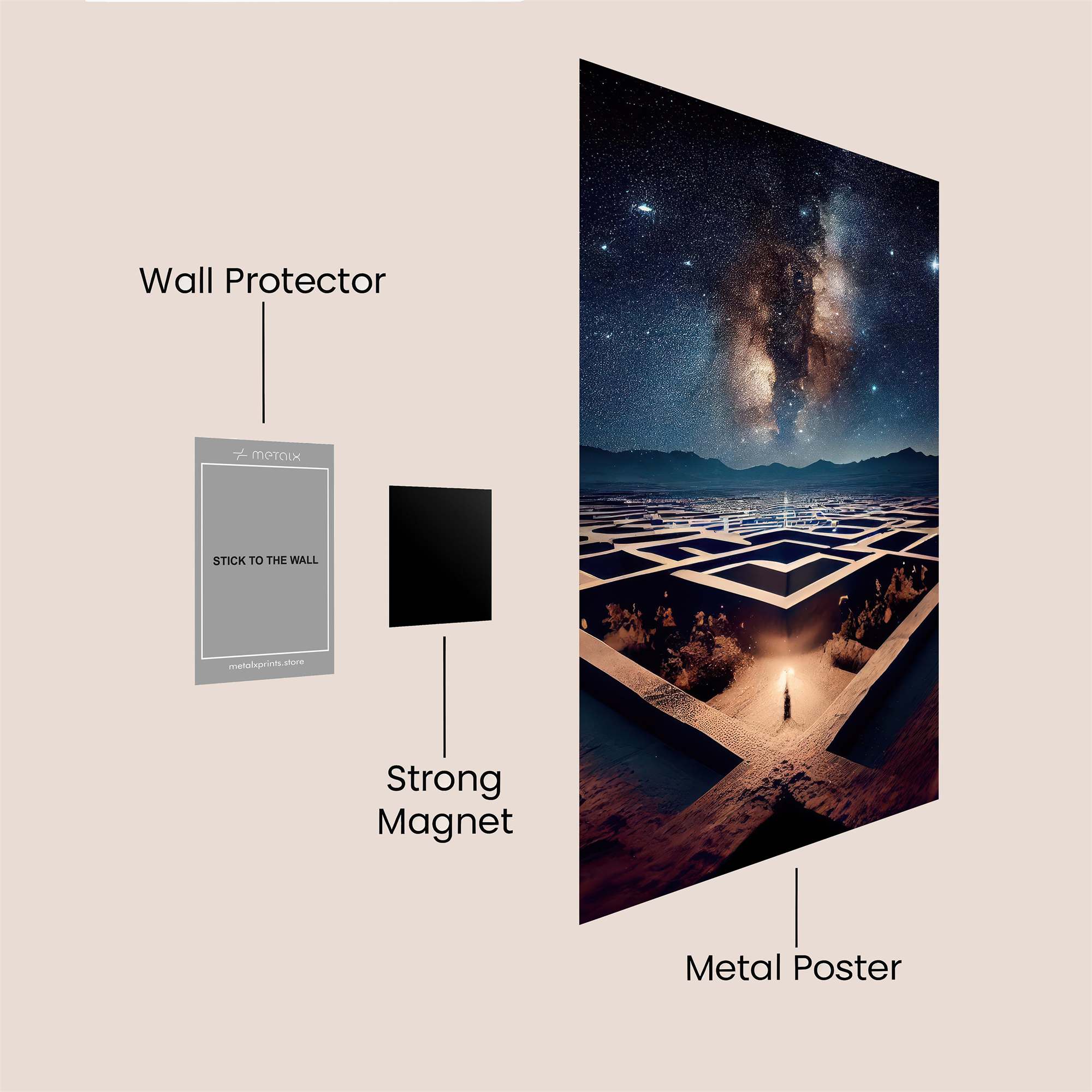 Cosmic Quest Safe Wall Magnetic / M