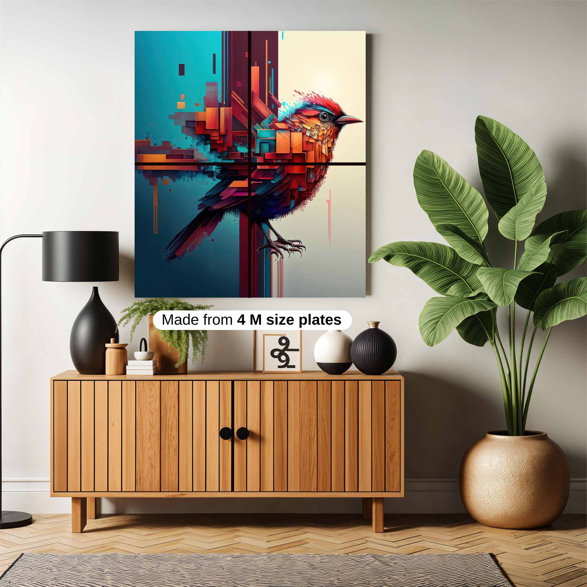 Pixelated Serenity Safe Wall Magnetic / M