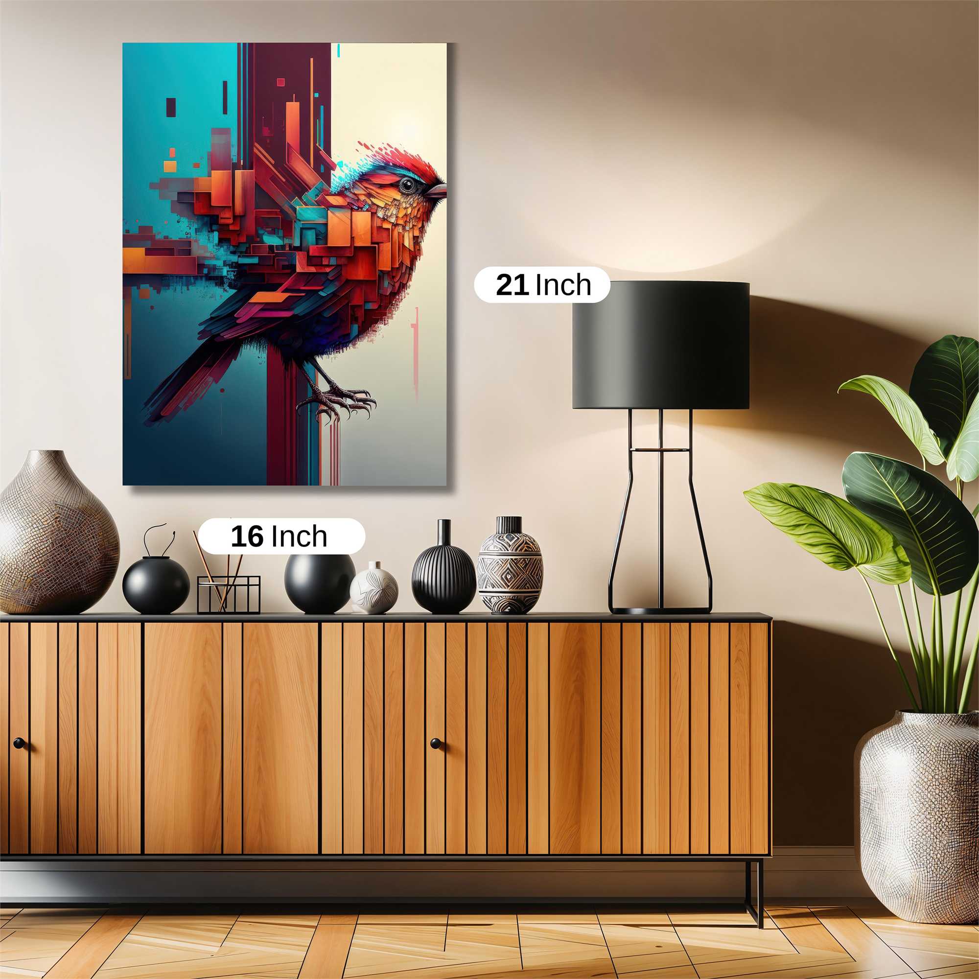 Pixelated Serenity Safe Wall Magnetic / M