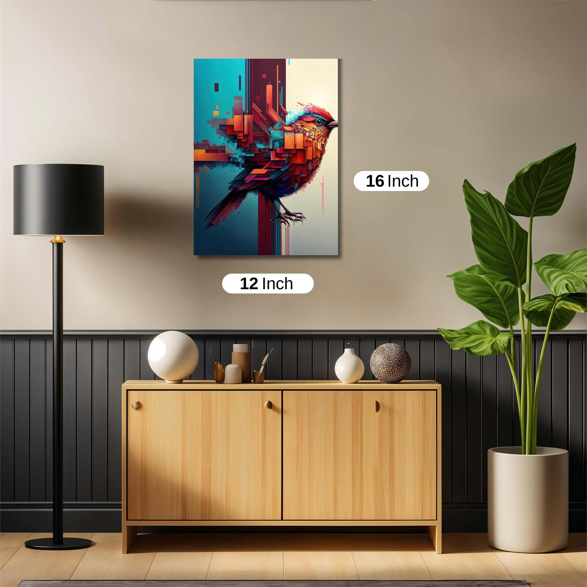 Pixelated Serenity Safe Wall Magnetic / M