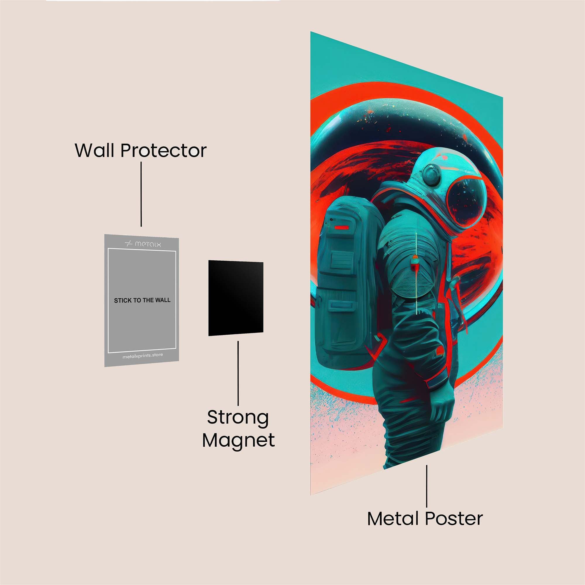 Mars Dreamer Safe Wall Magnetic / M