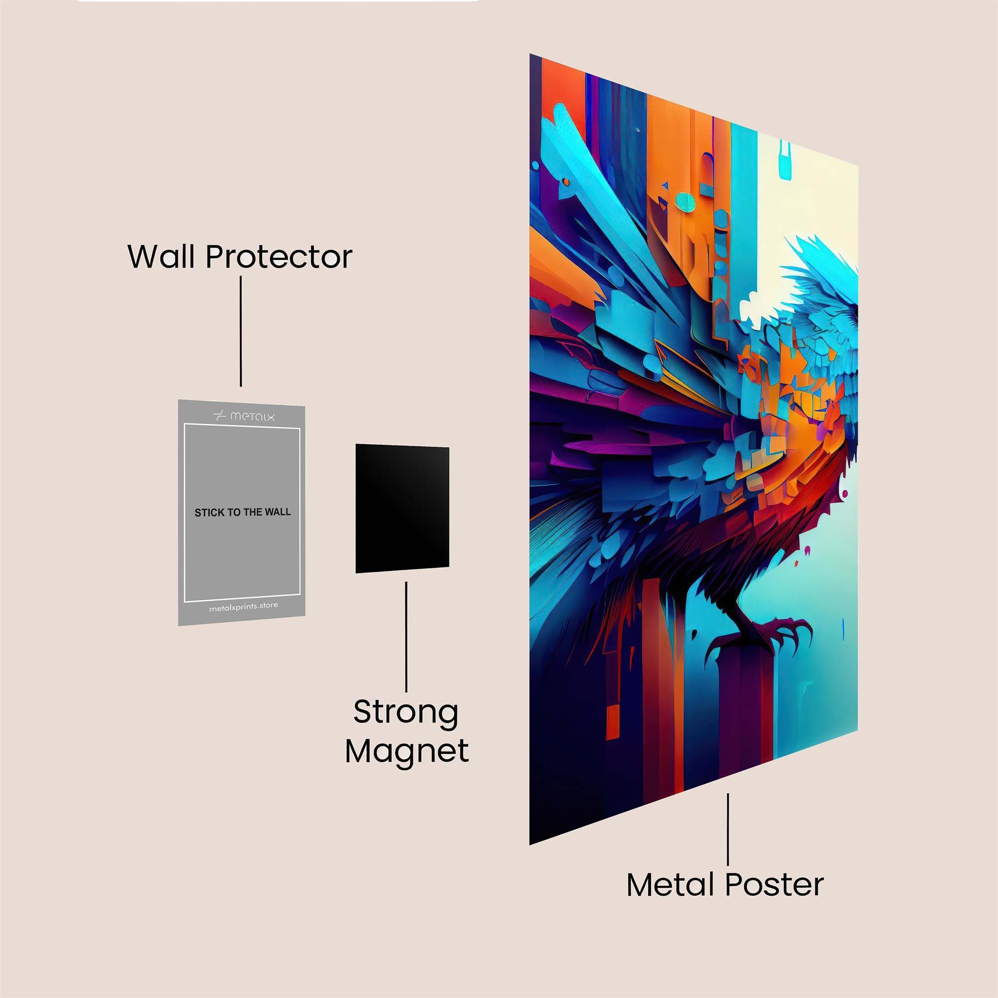 Cowboy Frenzy Safe Wall Magnetic / M
