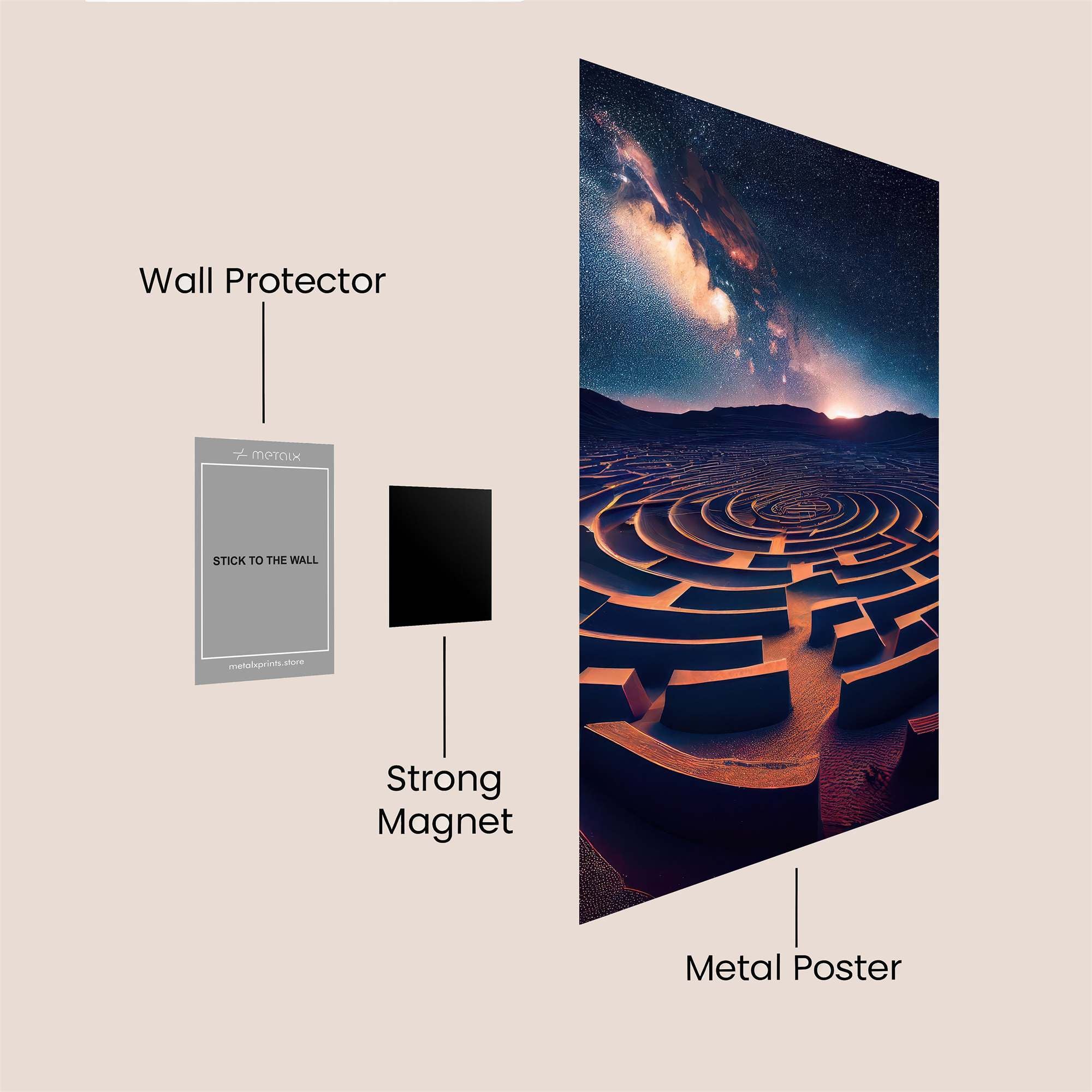 Cow Aviator Safe Wall Magnetic / M