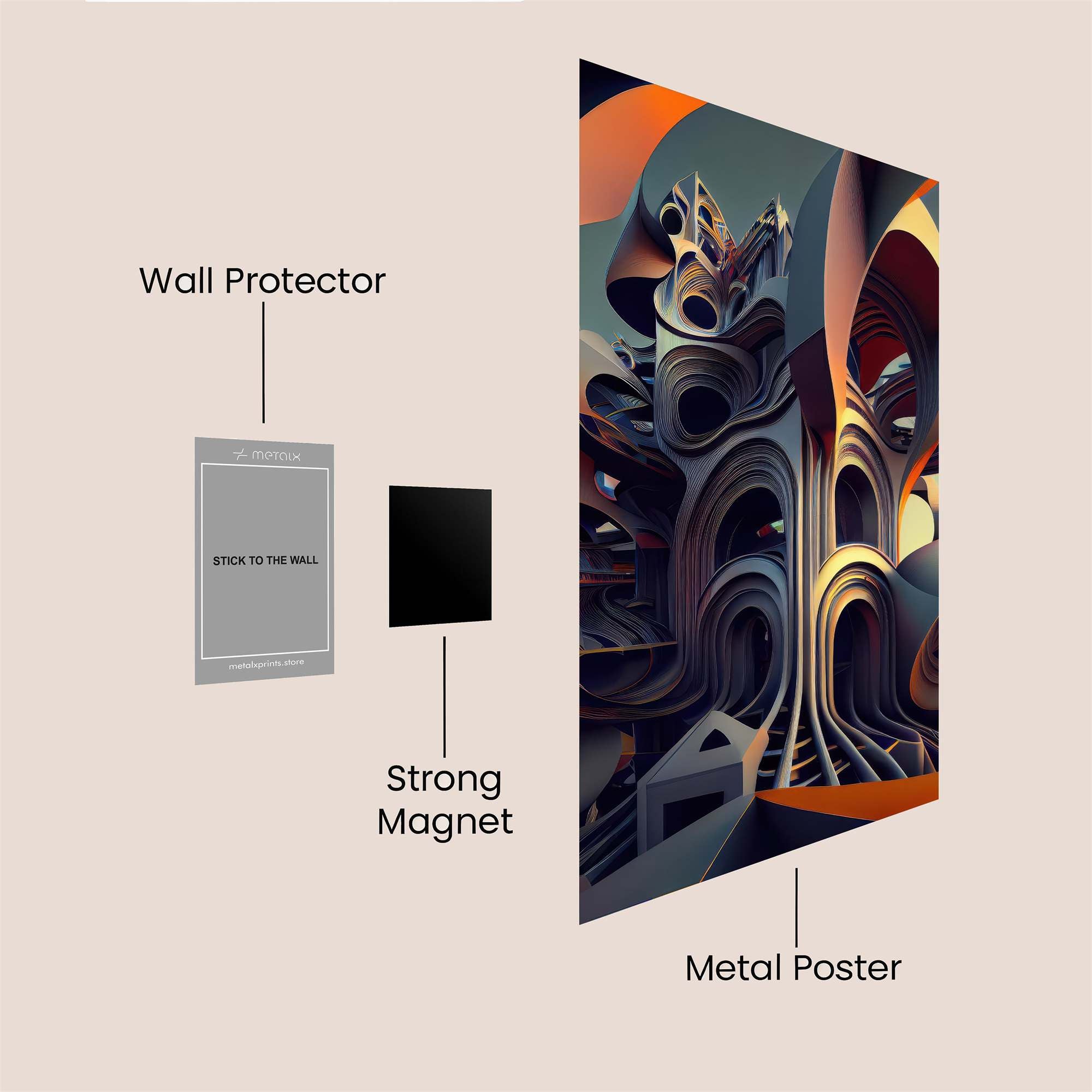 Fractal Dream Safe Wall Magnetic / M