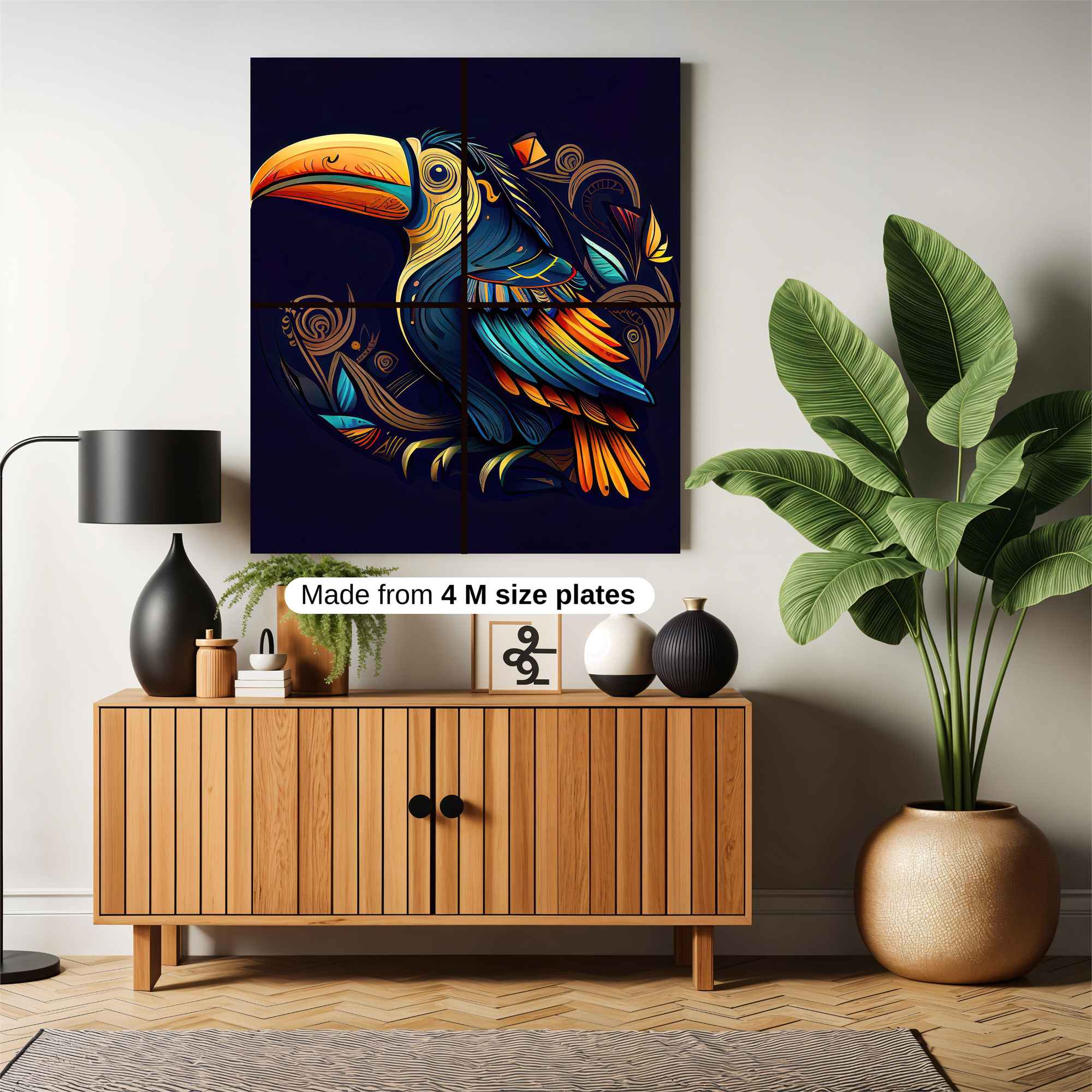 Toucan Whimsy Safe Wall Magnetic / M