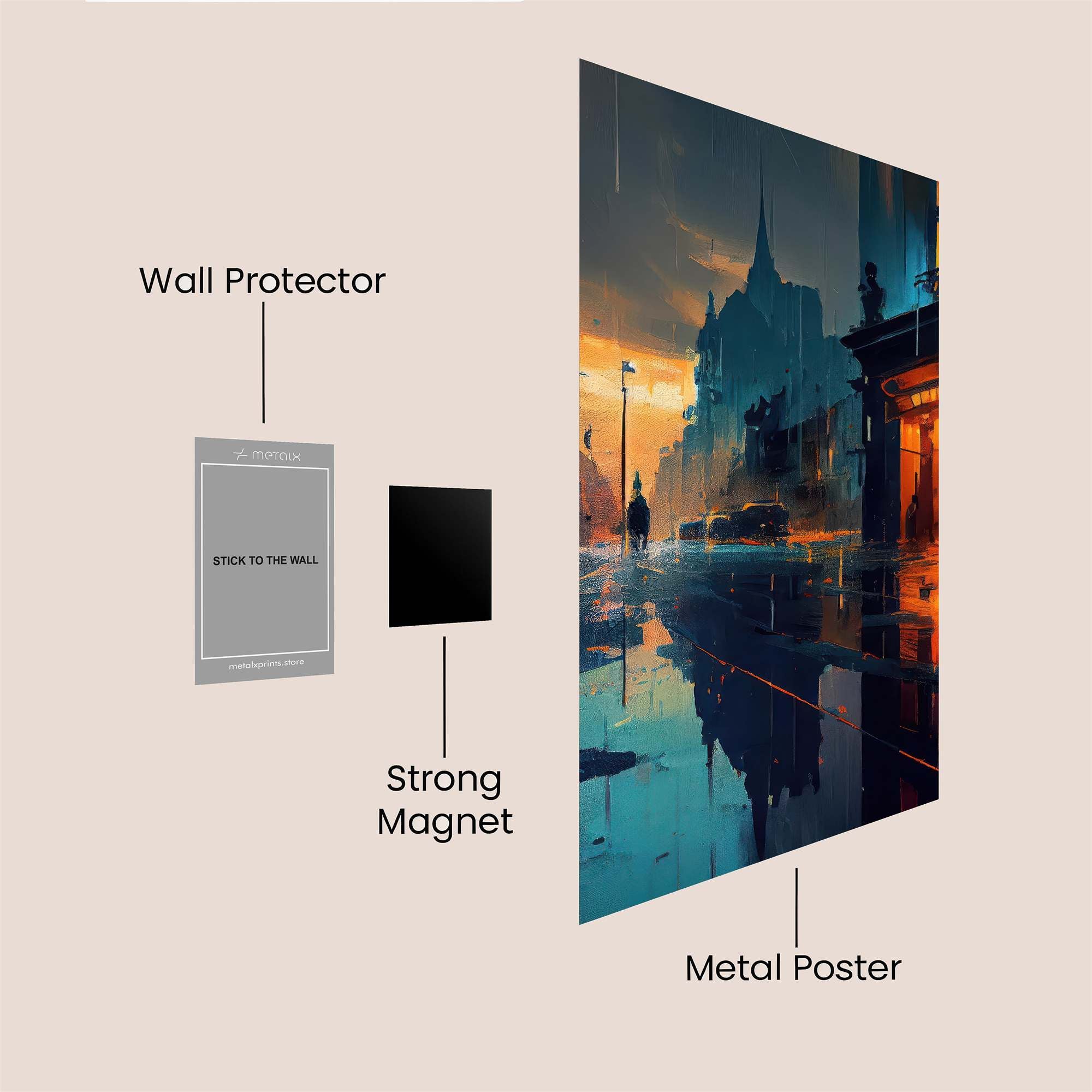 Mirror Scream Safe Wall Magnetic / M