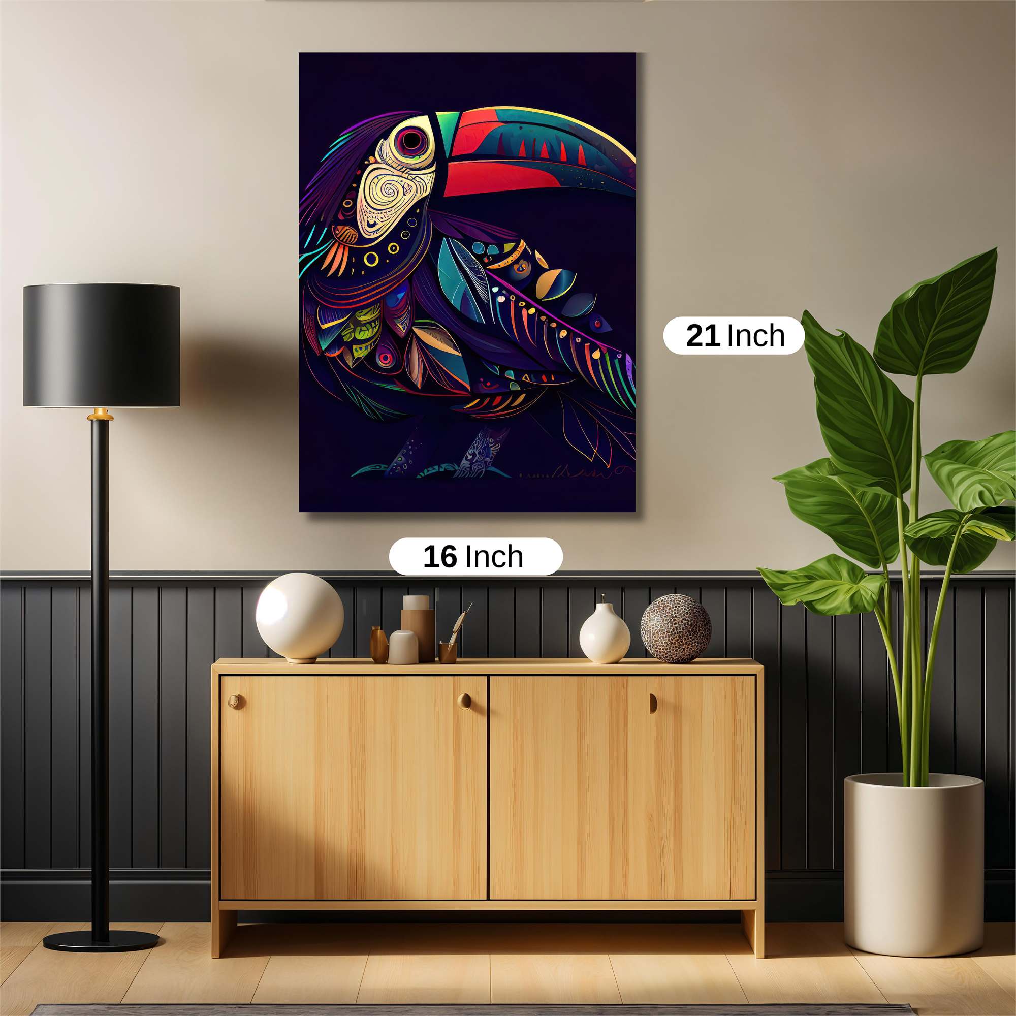 Toucan Vibrance Safe Wall Magnetic / M