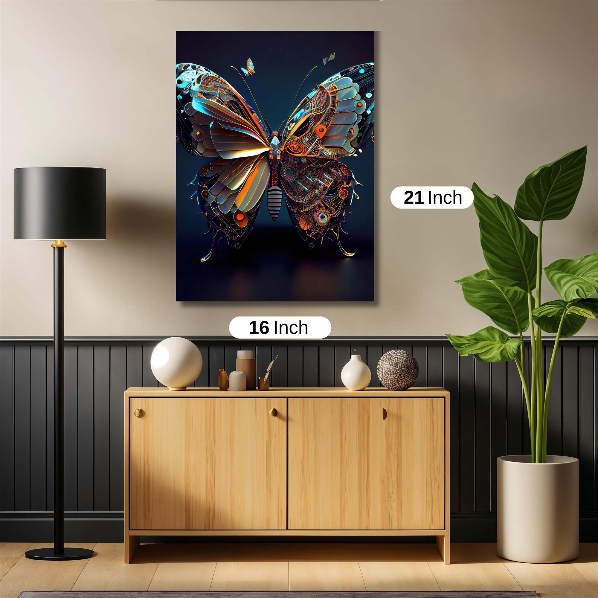 Butterfly Steampunk Safe Wall Magnetic / M