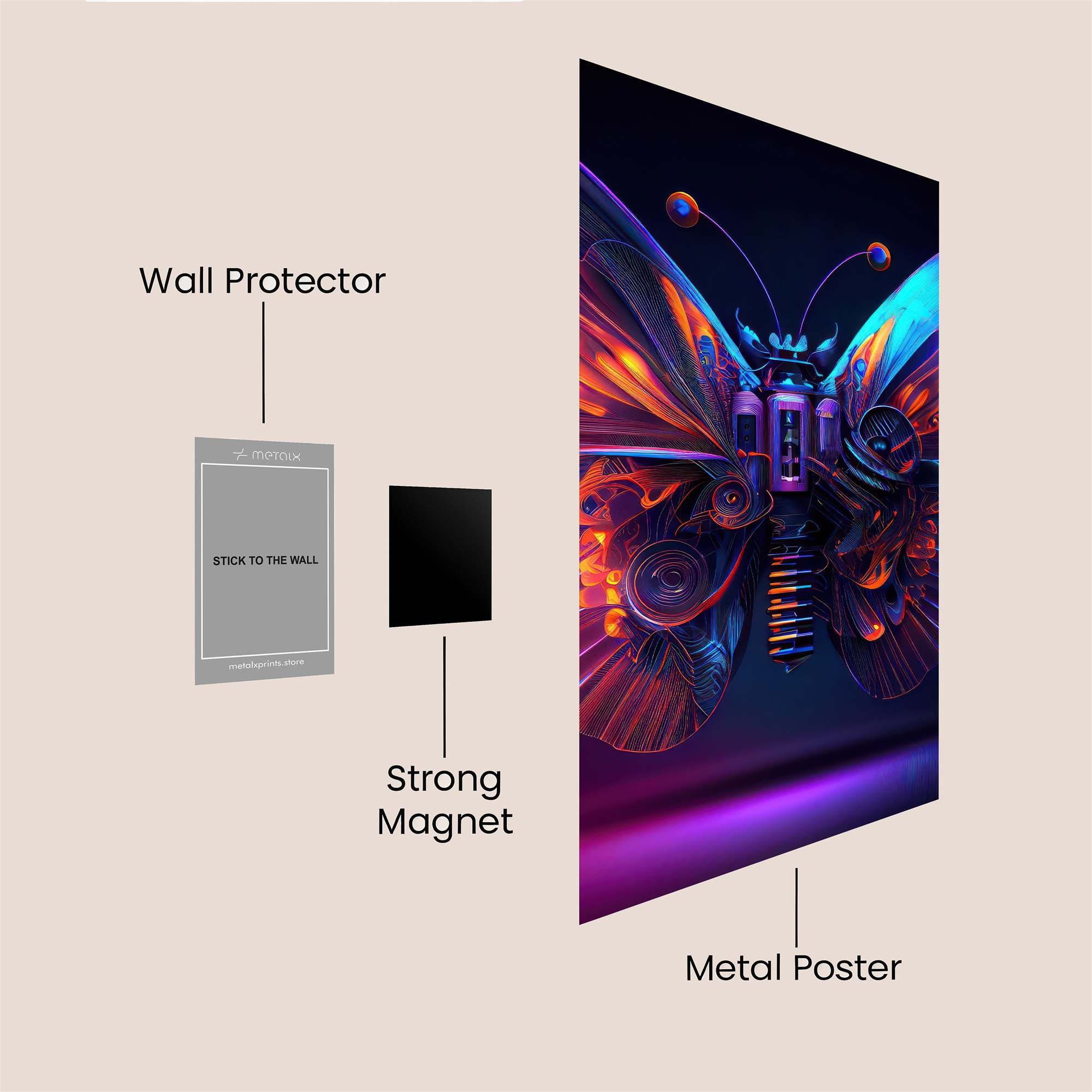 Steampunk Serenity Safe Wall Magnetic / M