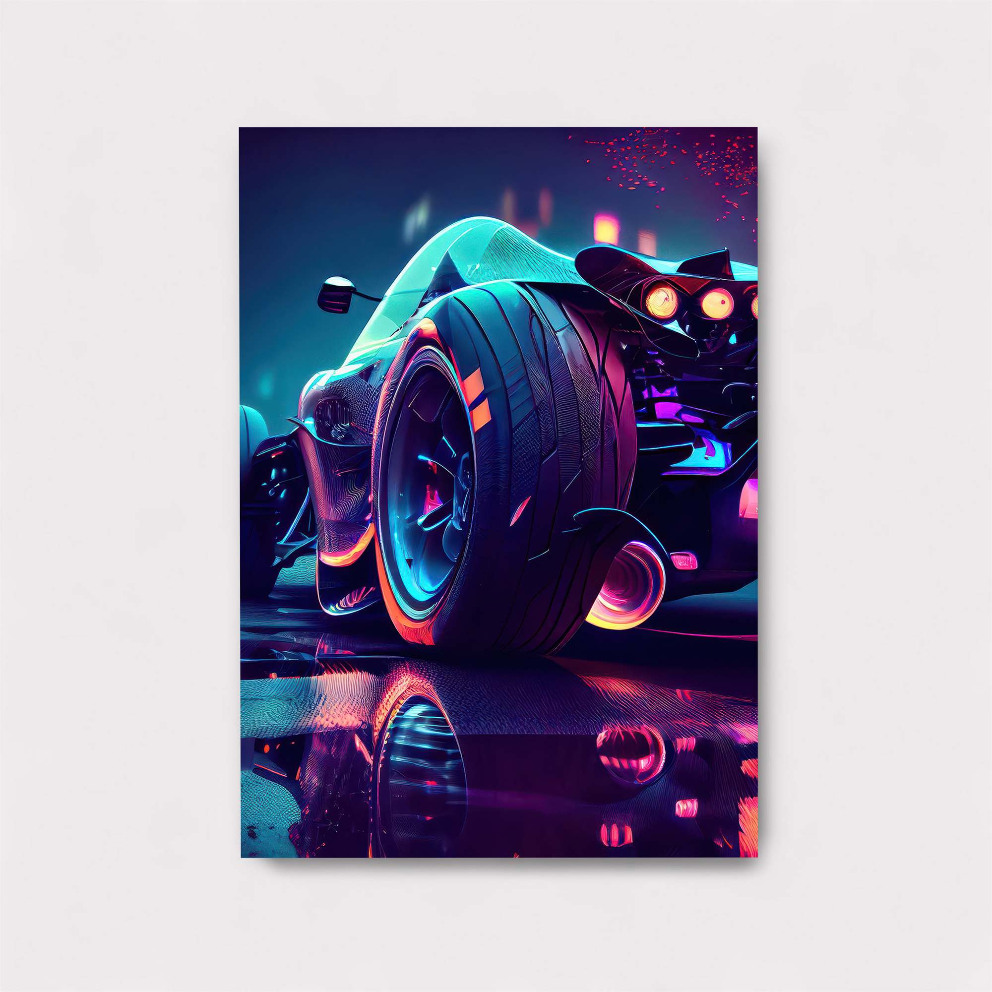 Neon Siren Safe Wall Magnetic / M