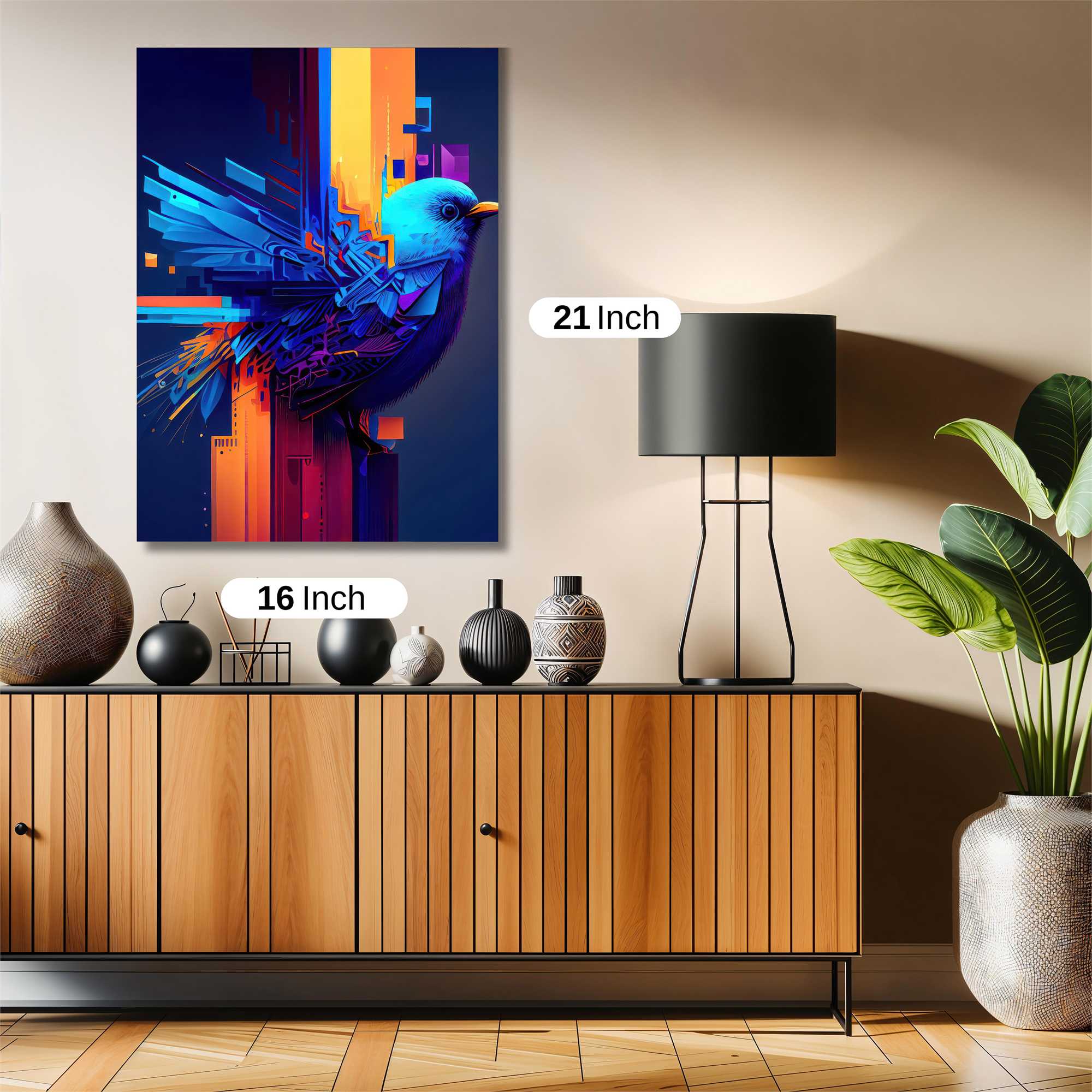 Pixelated Serenity Safe Wall Magnetic / M