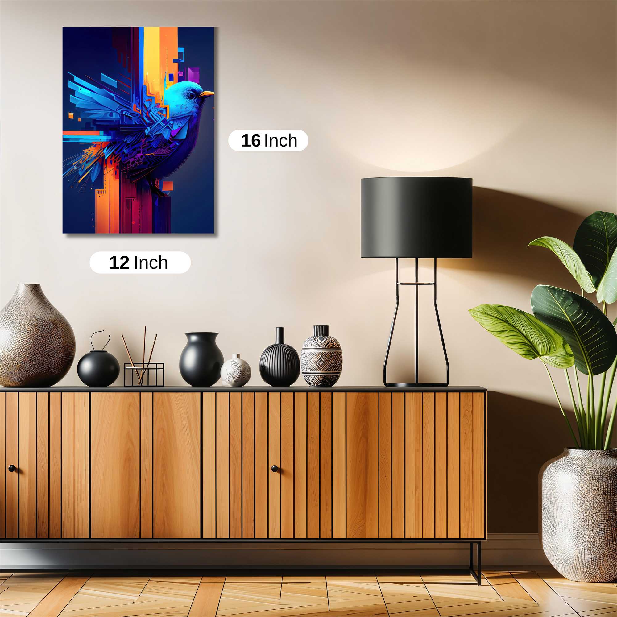 Pixelated Serenity Safe Wall Magnetic / M