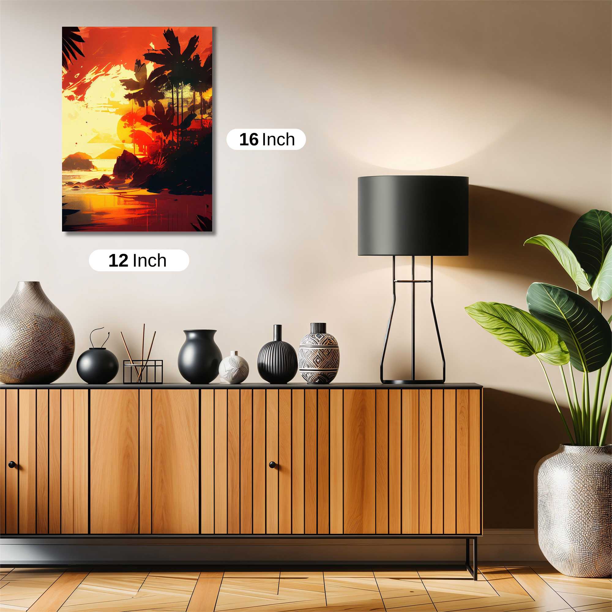 Sunset Serenity Safe Wall Magnetic / M