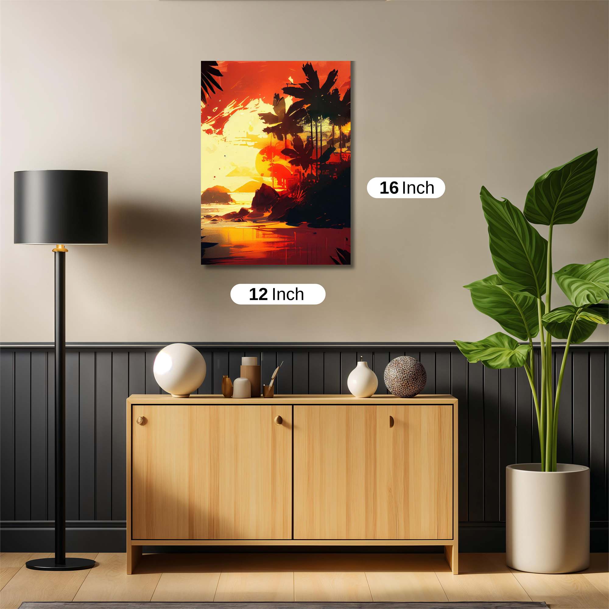 Sunset Serenity Safe Wall Magnetic / M