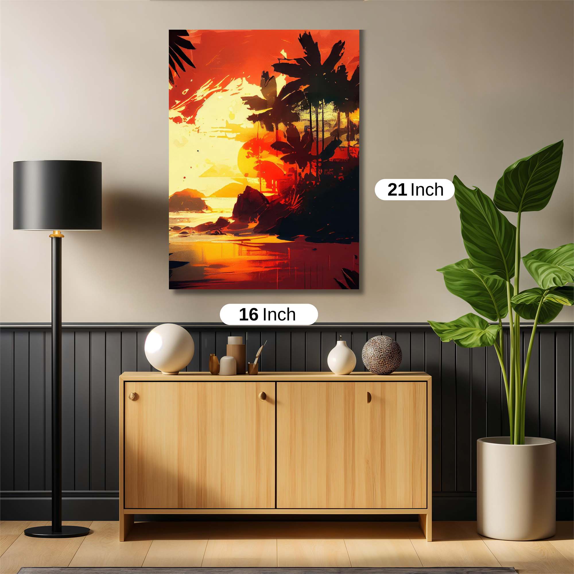 Sunset Serenity Safe Wall Magnetic / M