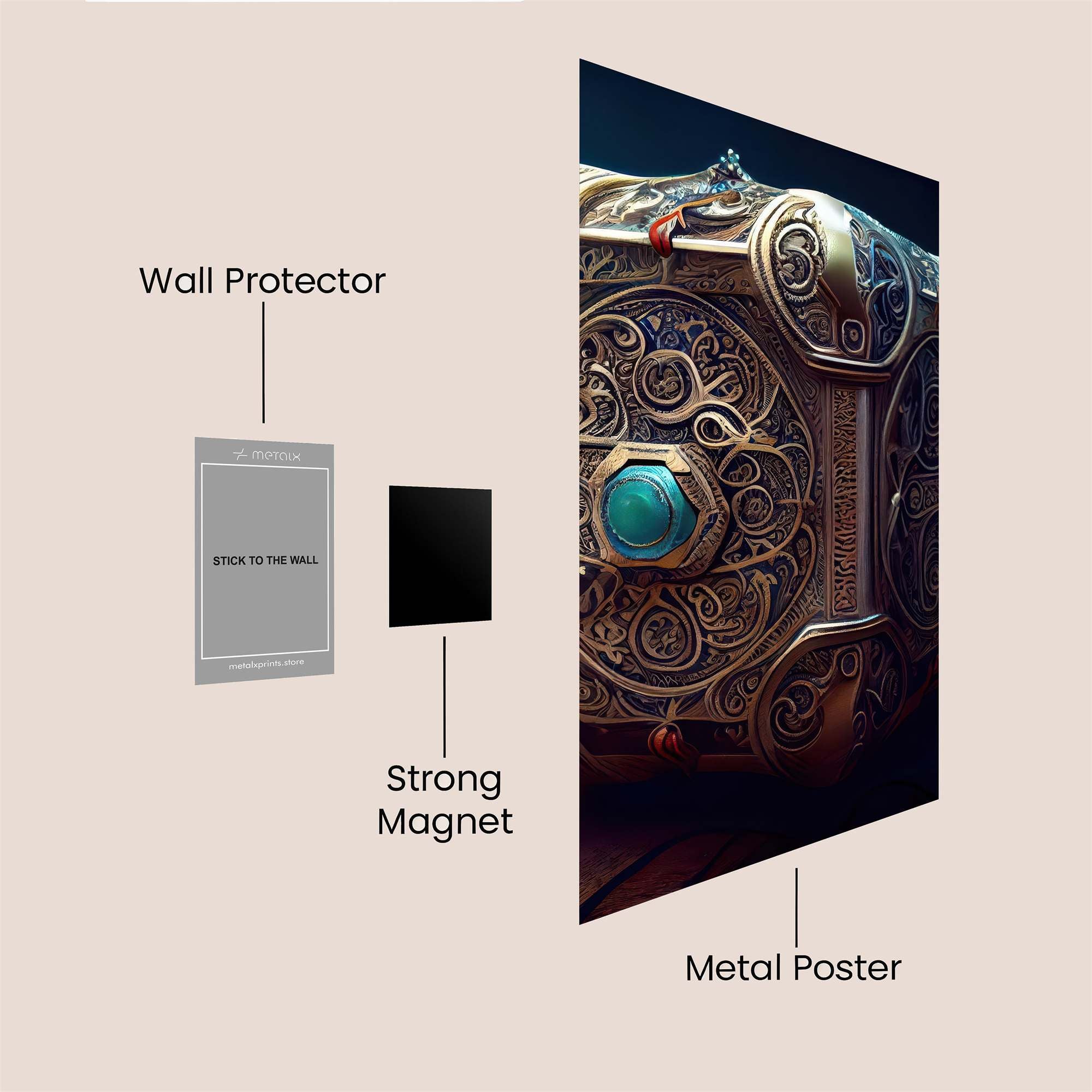 Alien Enigma Safe Wall Magnetic / M