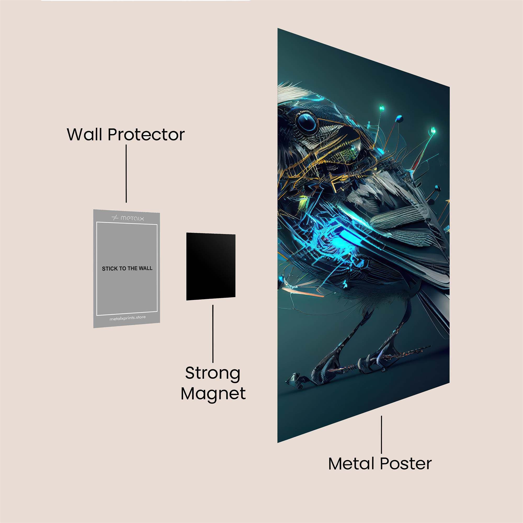 Robots Clash Safe Wall Magnetic / M