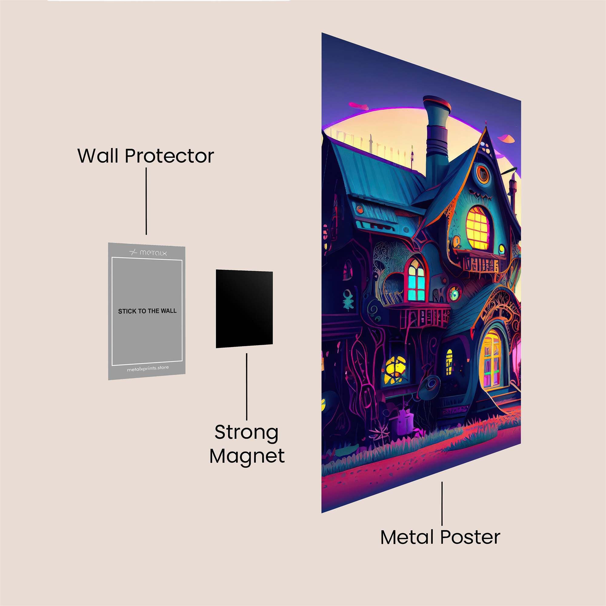 Witch's Whimsy Safe Wall Magnetic / M