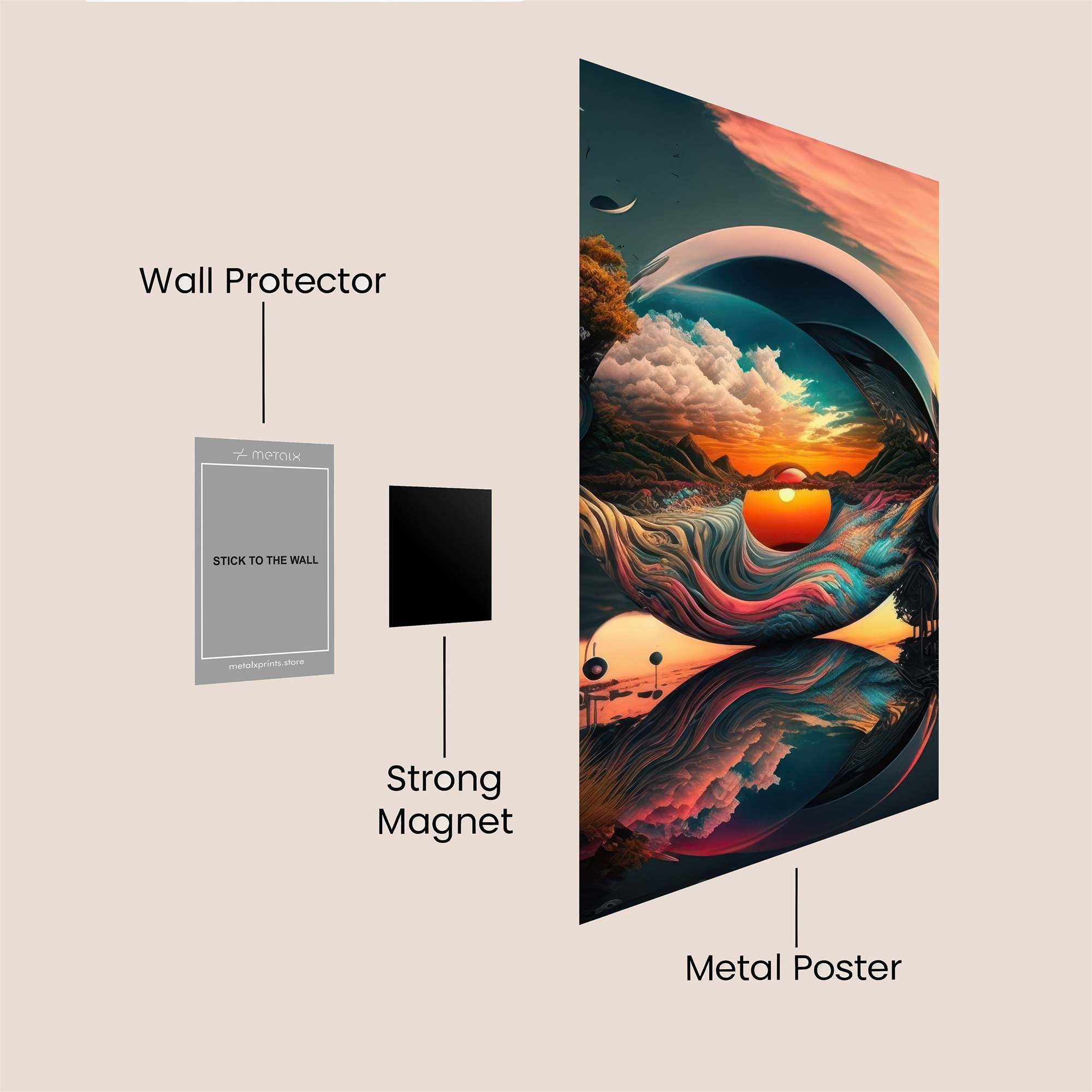 Red Riot Safe Wall Magnetic / M
