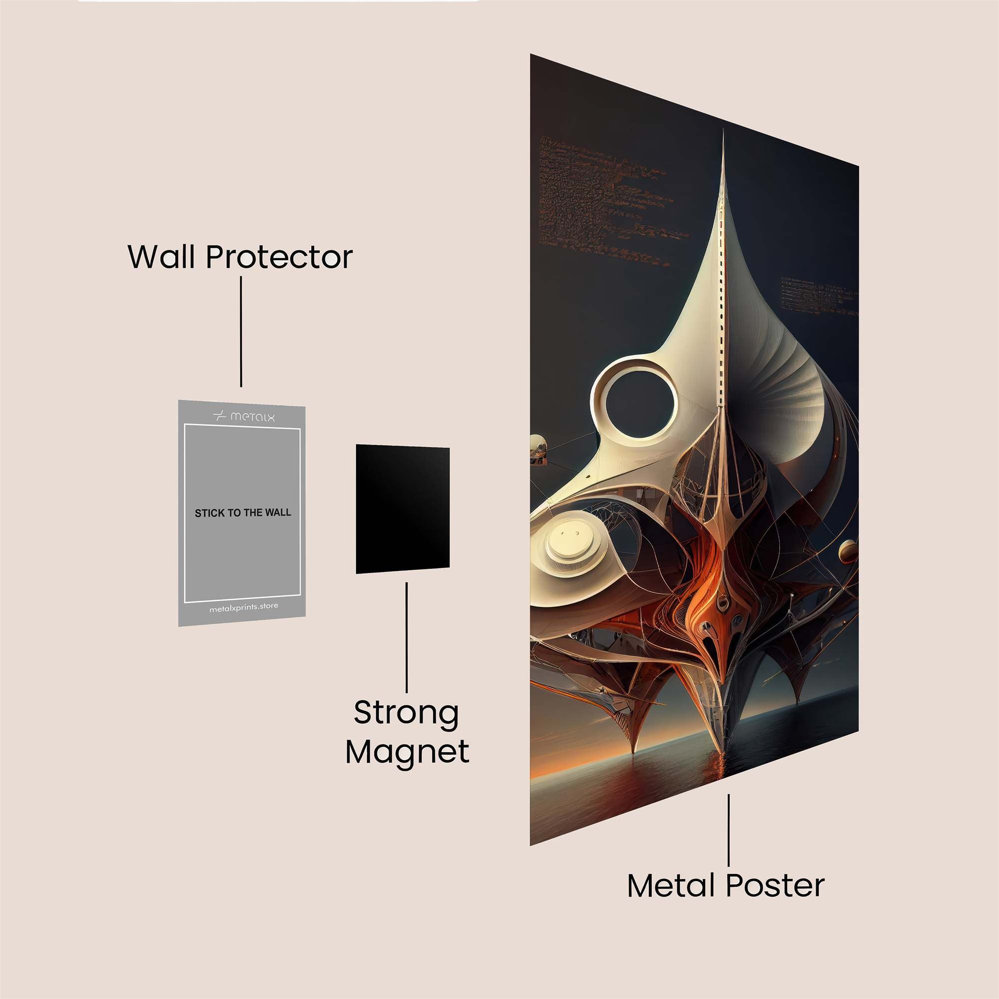 Alien Enigma Safe Wall Magnetic / M