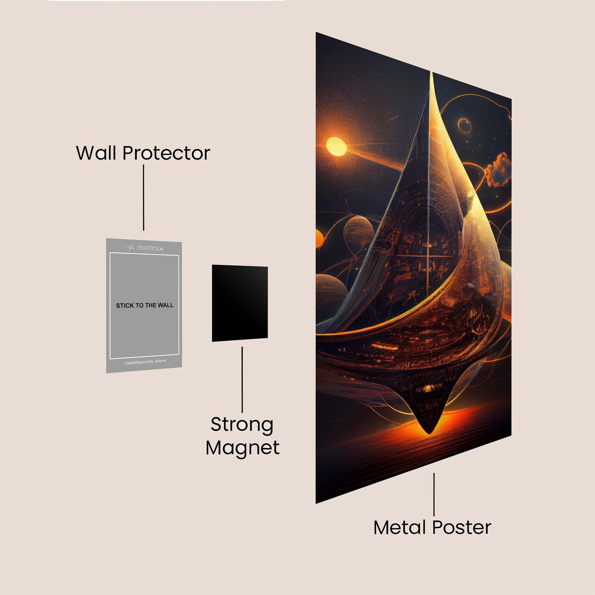 Robot Blueprint Safe Wall Magnetic / M