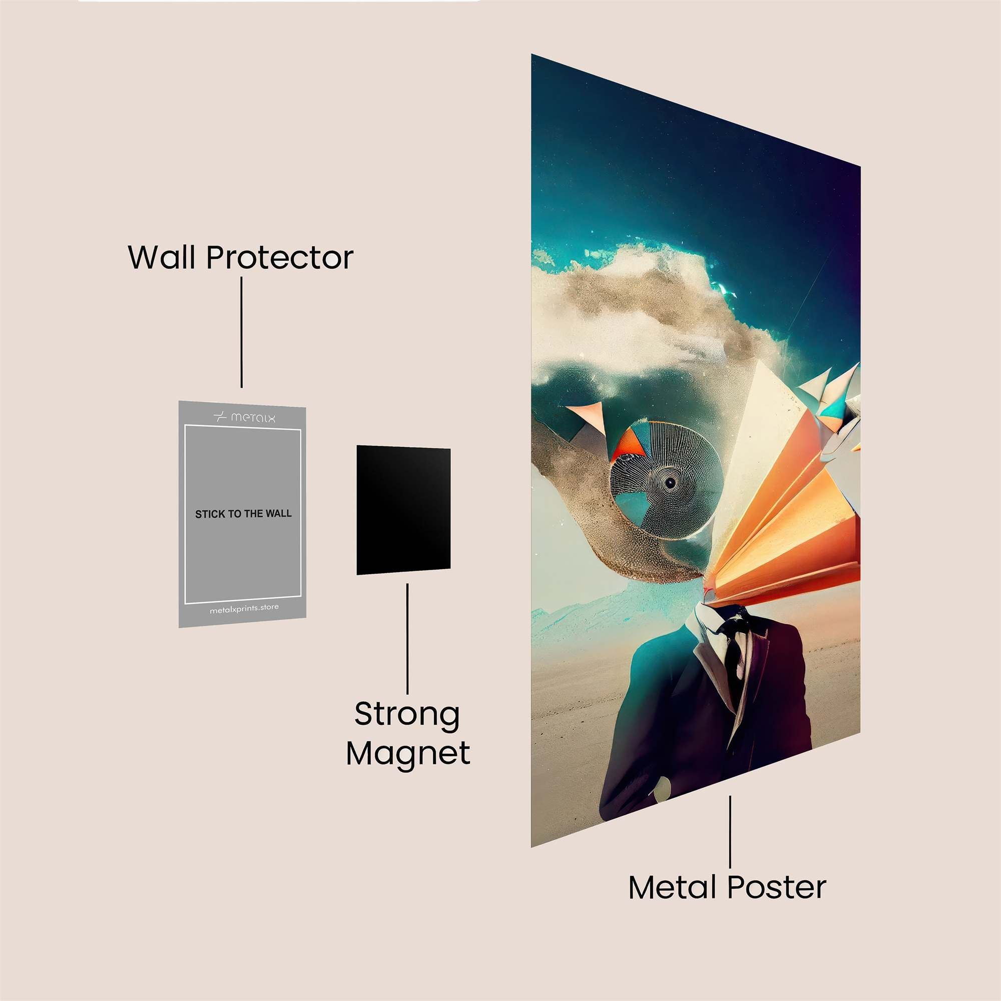 Mindscape Whimsy Safe Wall Magnetic / M